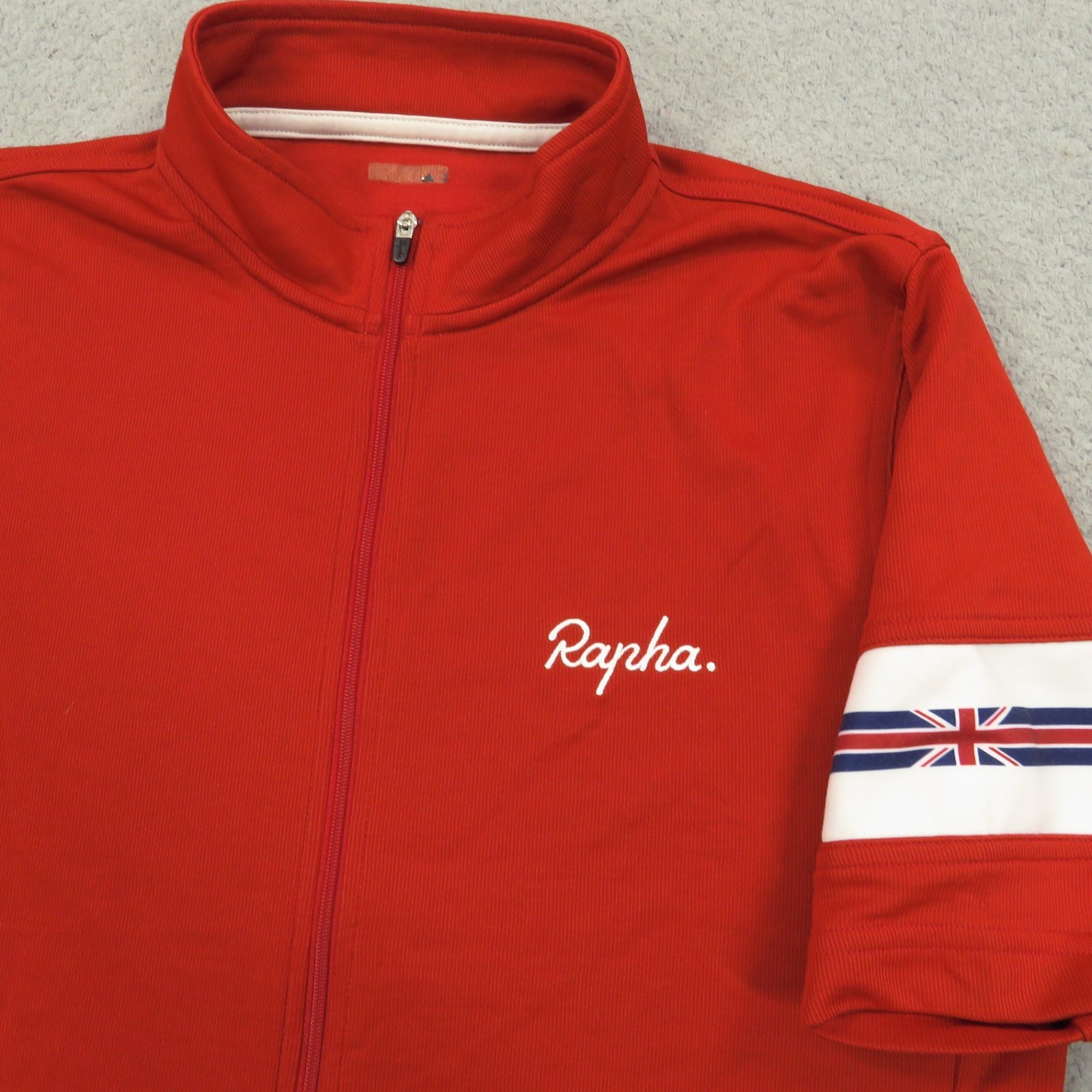 Rapha Cycling Jersey Men Large Briton Merino Wool UK Great Britain Country Shirt