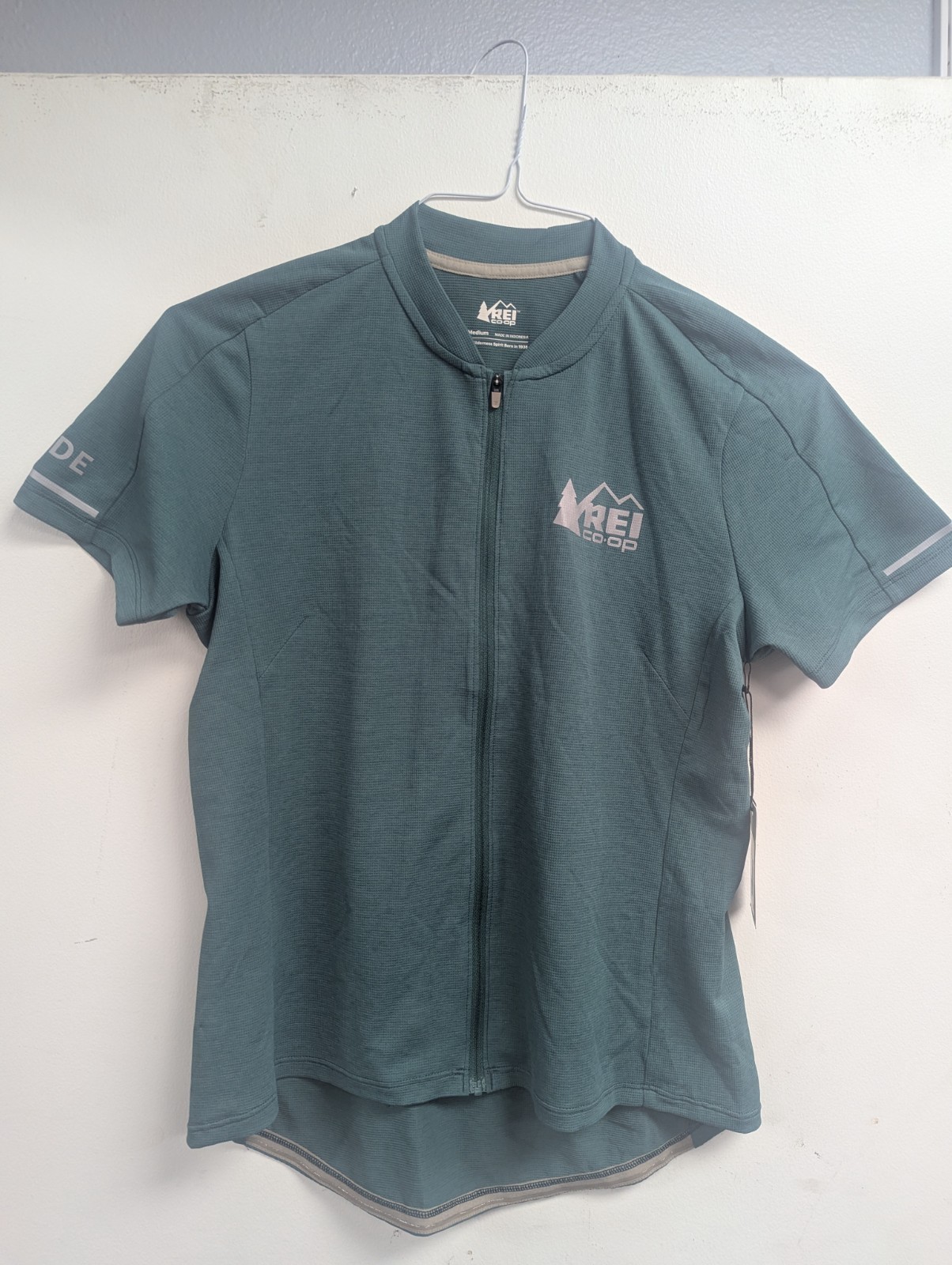 REI Co-op Guide Women’s NEW Full Zip Cycling Jersey Green Medium