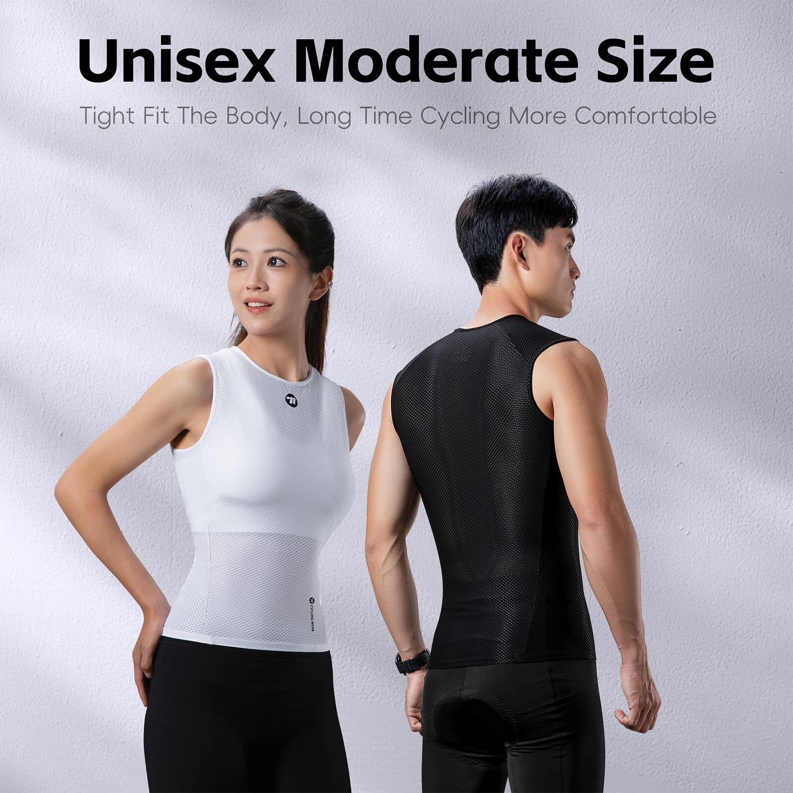 WEST BIKING Men Cycling Base Layer Vest Summer Ride Sleeveless Top Jersey Sport