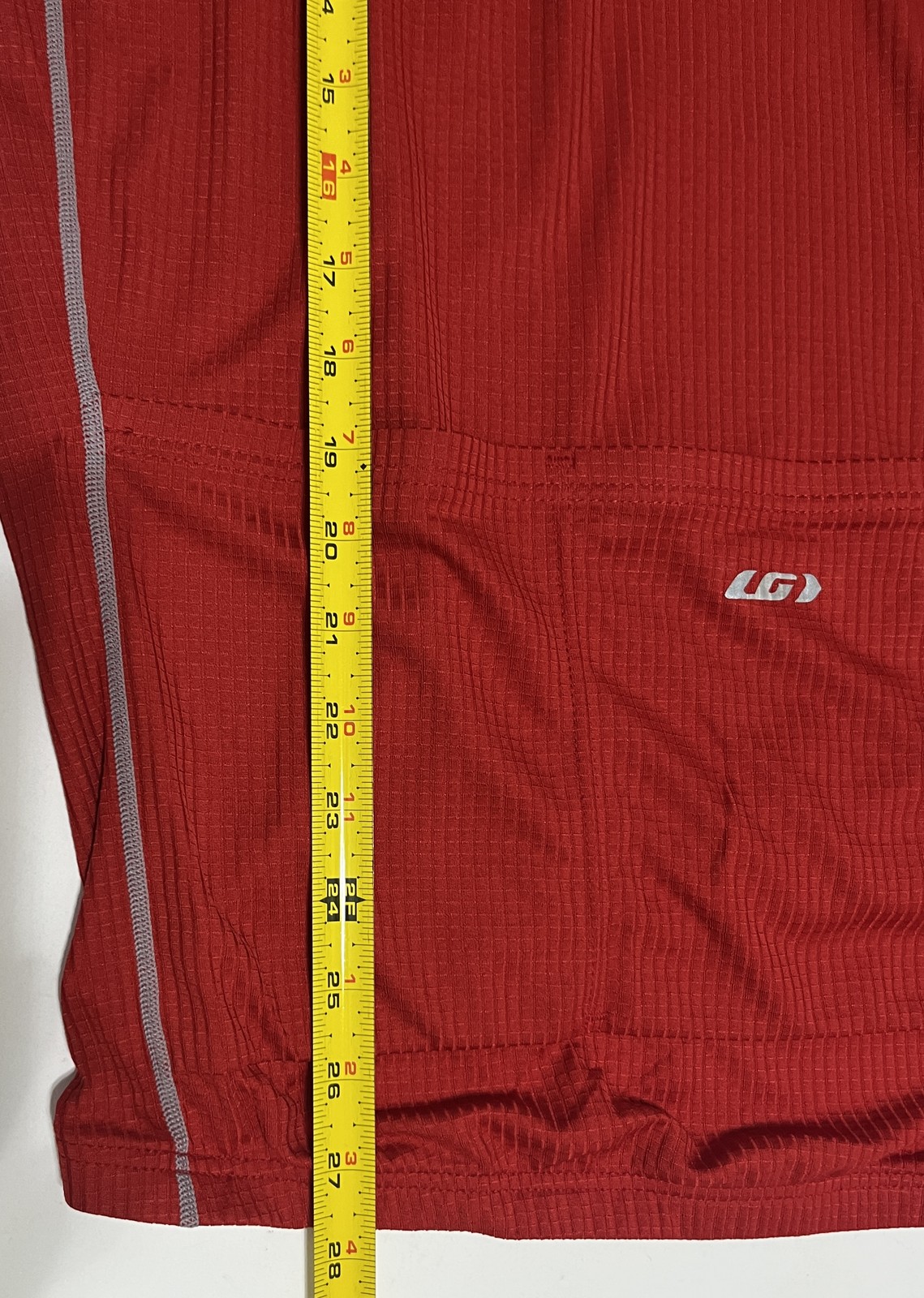 Louis Garneau Cycling Jersey Men’s XXL Red Long Sleeve Quarter Zip Bike Top