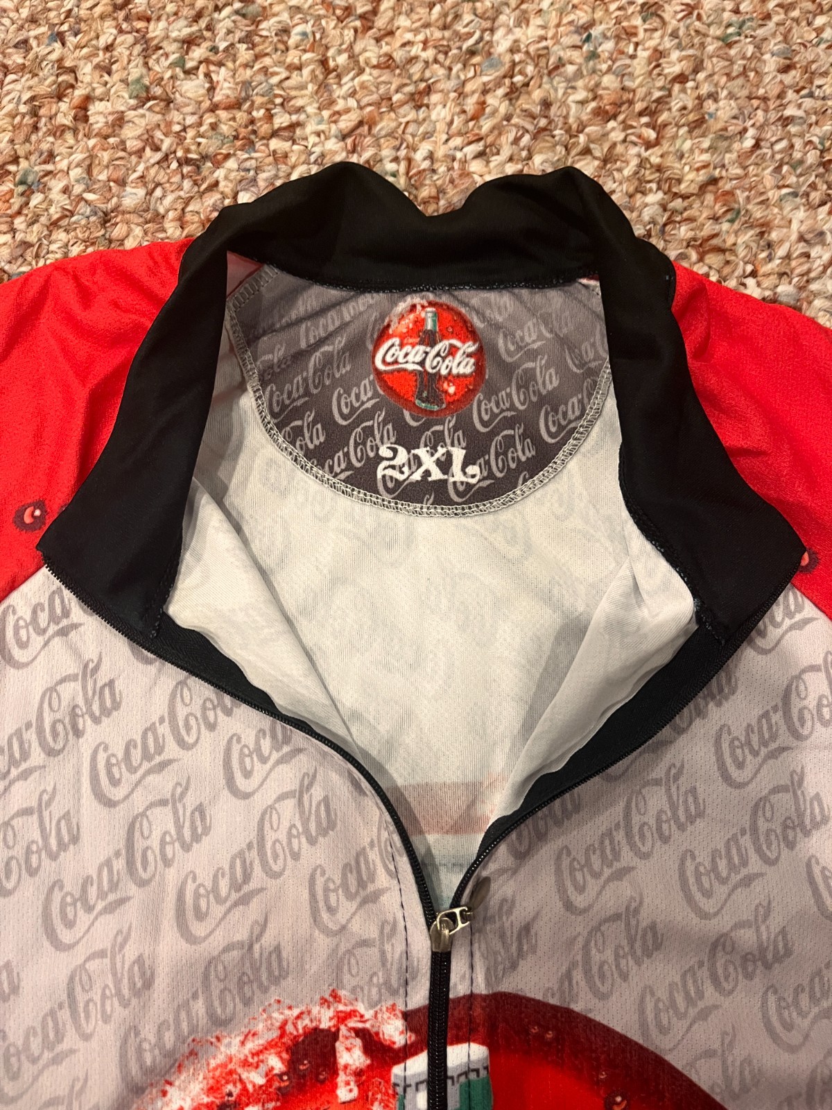 Coca-Cola Cyclist Jersey Size Adult 2XL