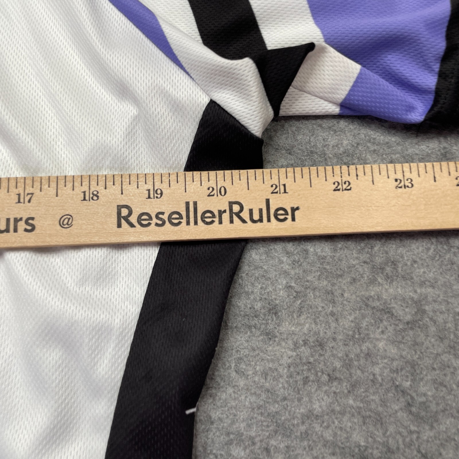 Peak 1 Sports Cycling Jersey Men M White Purple Black Zip Pockets Unisex