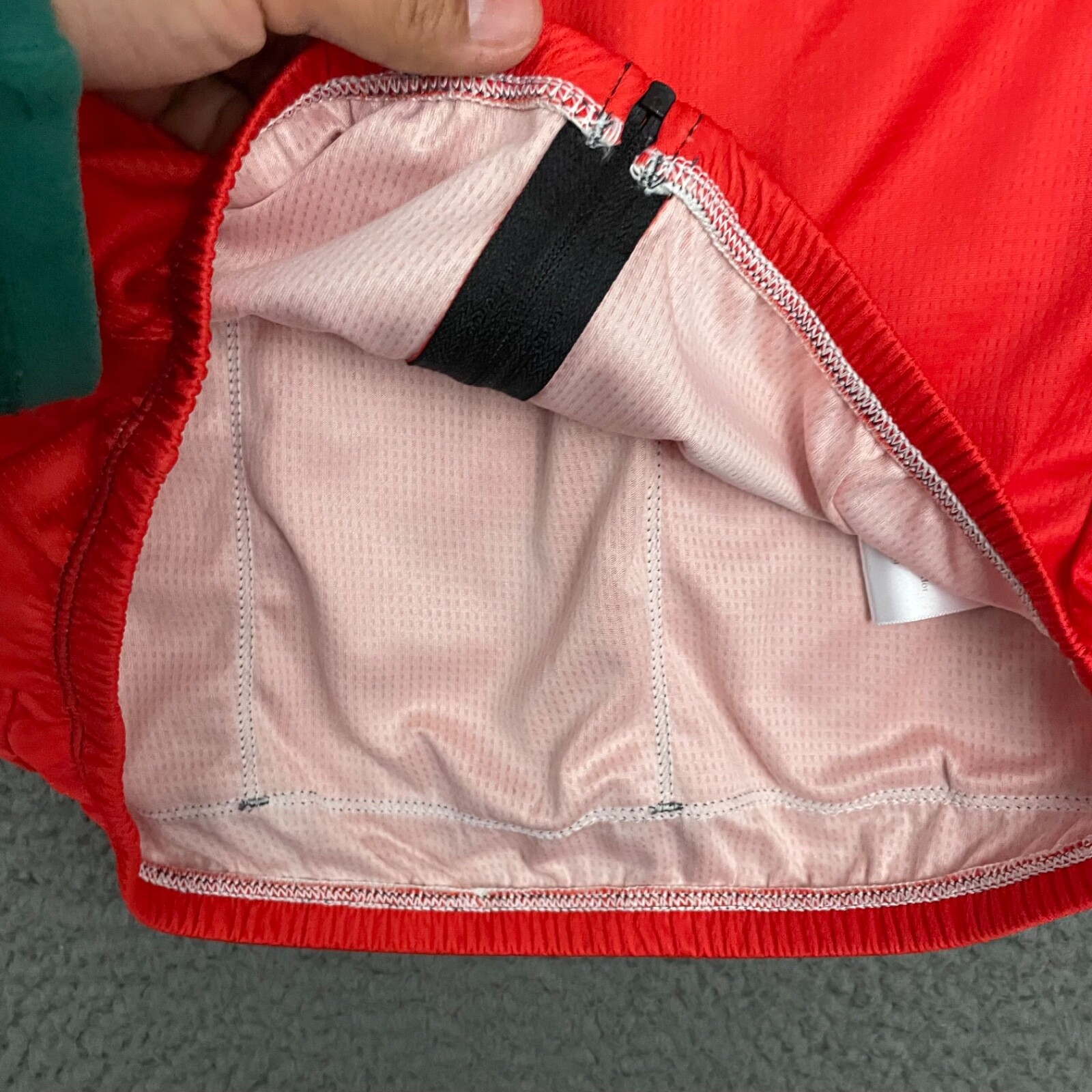 Athlos Cycling Jersey Mens Small Red Full Zip Pockets Logo Bike Activewear Dad