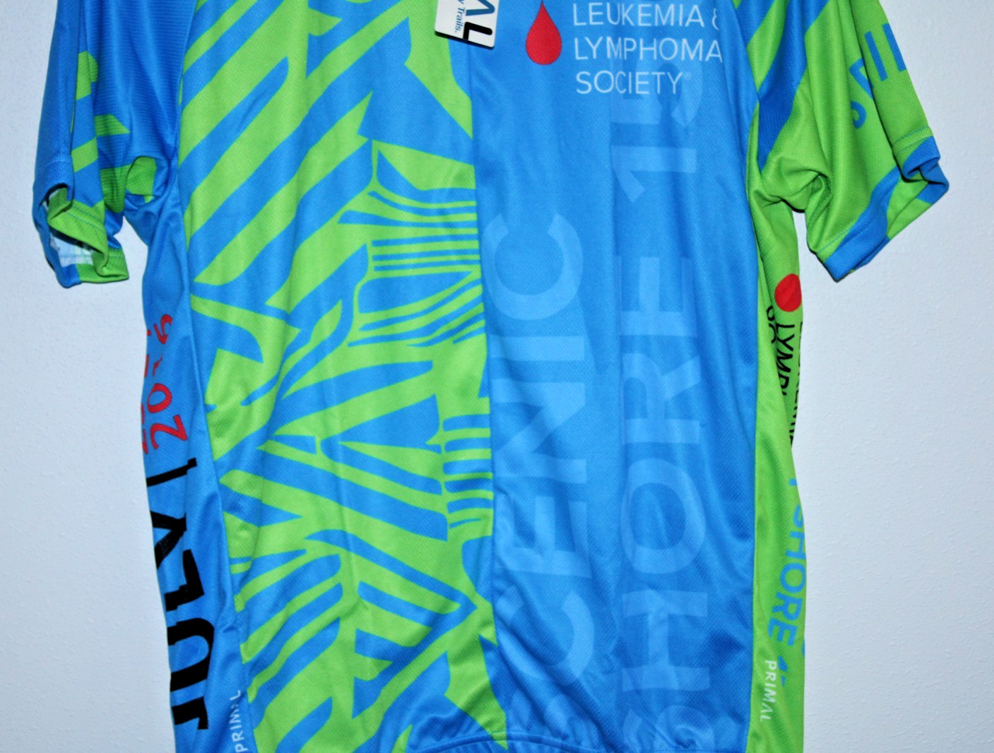 Primal Men’s Cycling Jersey Large Rear Pockets 46″ Chest 25/30″ T2B Activewear ~
