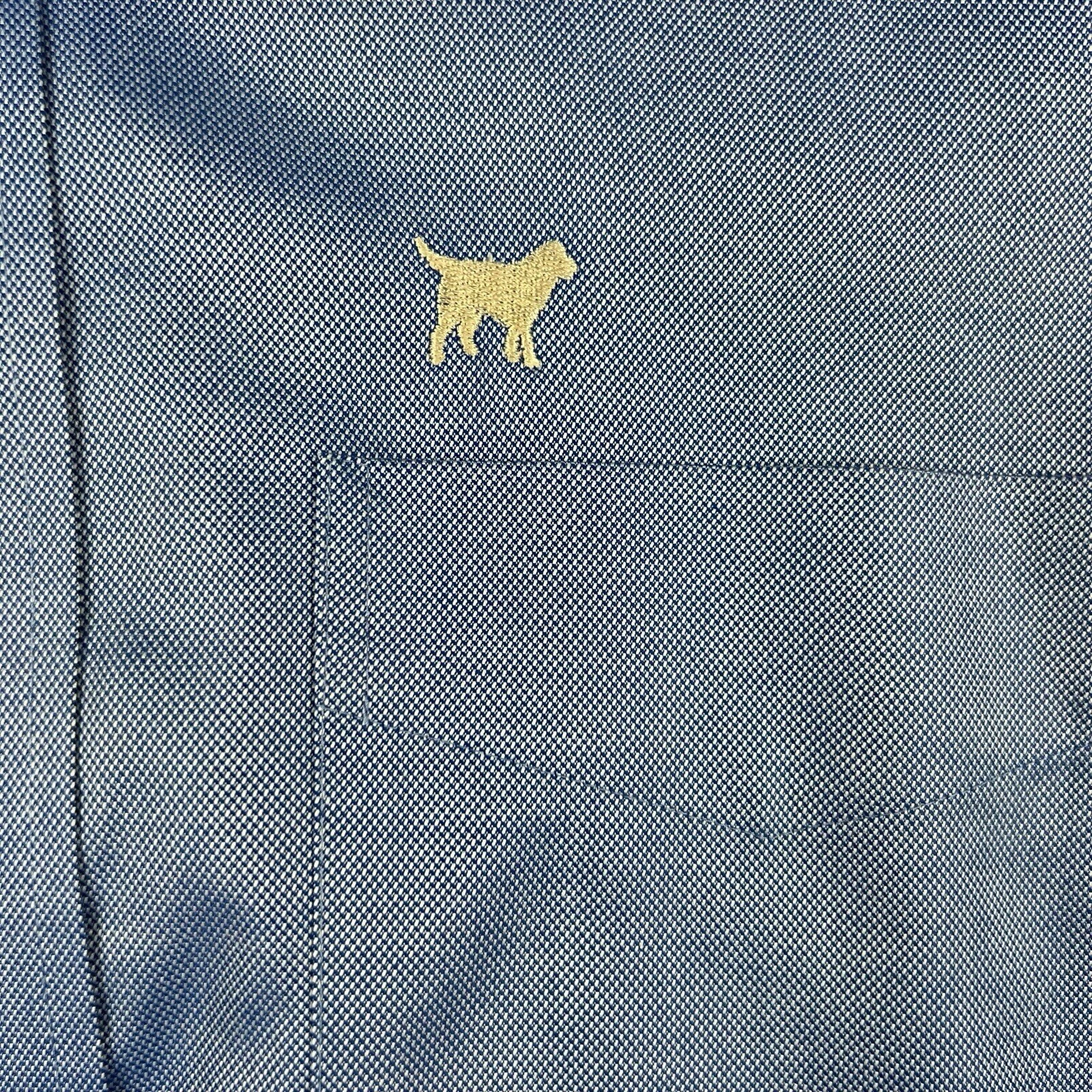 Y2K Mens Labrador Apparel Dog Long Sleeve 2XL Button Down Shirt Preppy Gorp