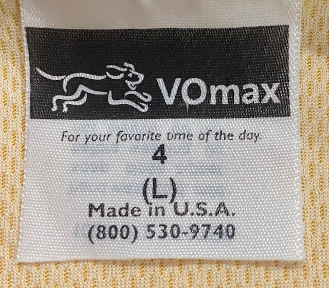 NWOT VOmax 3/4 Zip Pullover Cycling Jersey Size L Short Sleeve Hilly Hundred USA