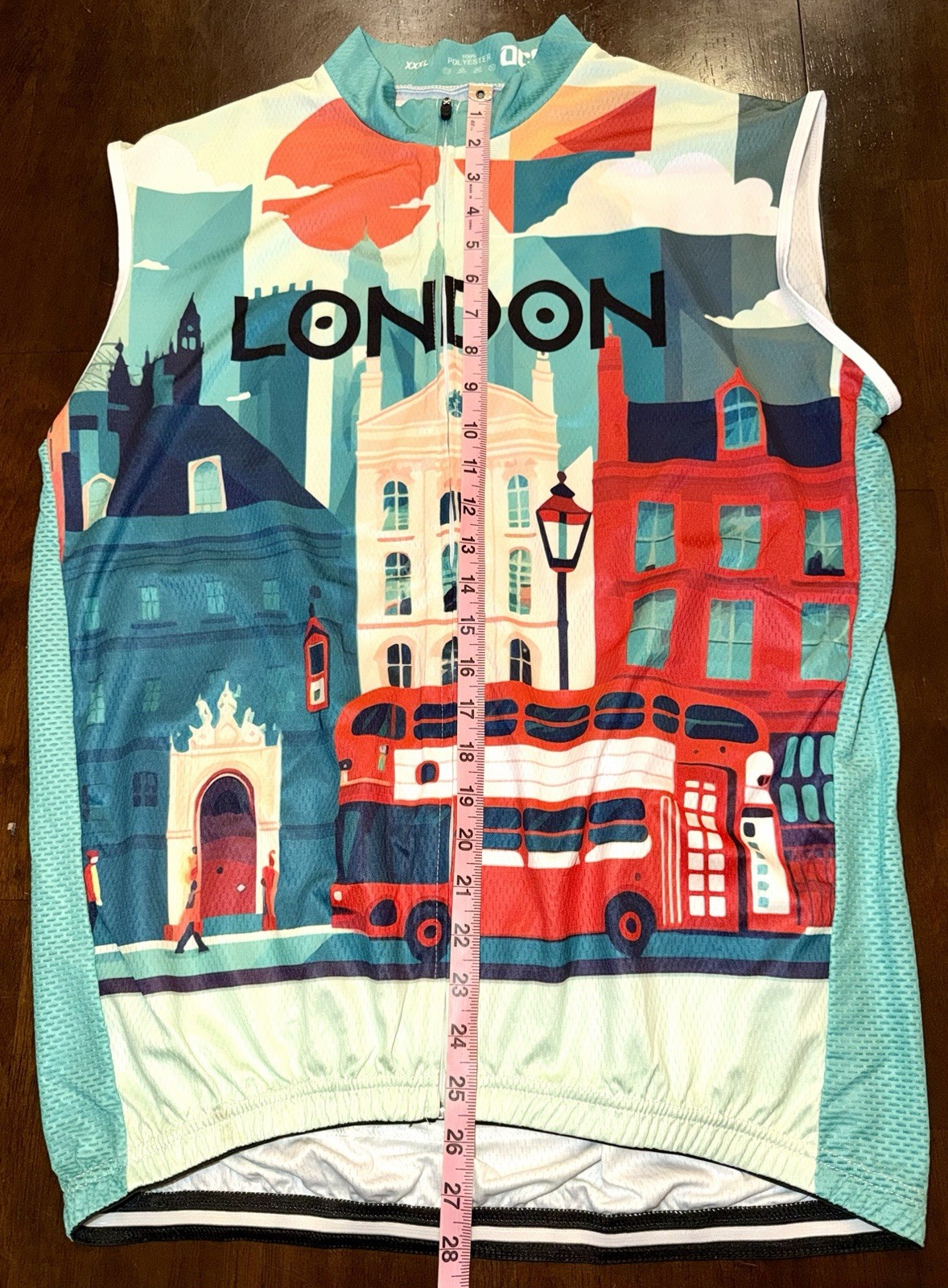 OCG Around The World – London Sleeveless Full Zip Cycling Jersey Pockets XXXL