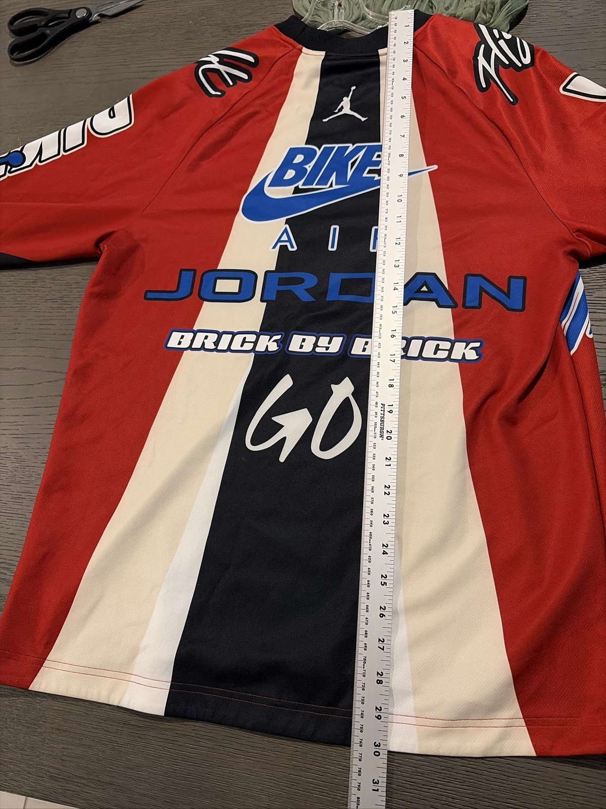 Jordan x Nigel Sylvester Bike Air BMX Jersey Cinnabar Men’s Small Hq1729-623