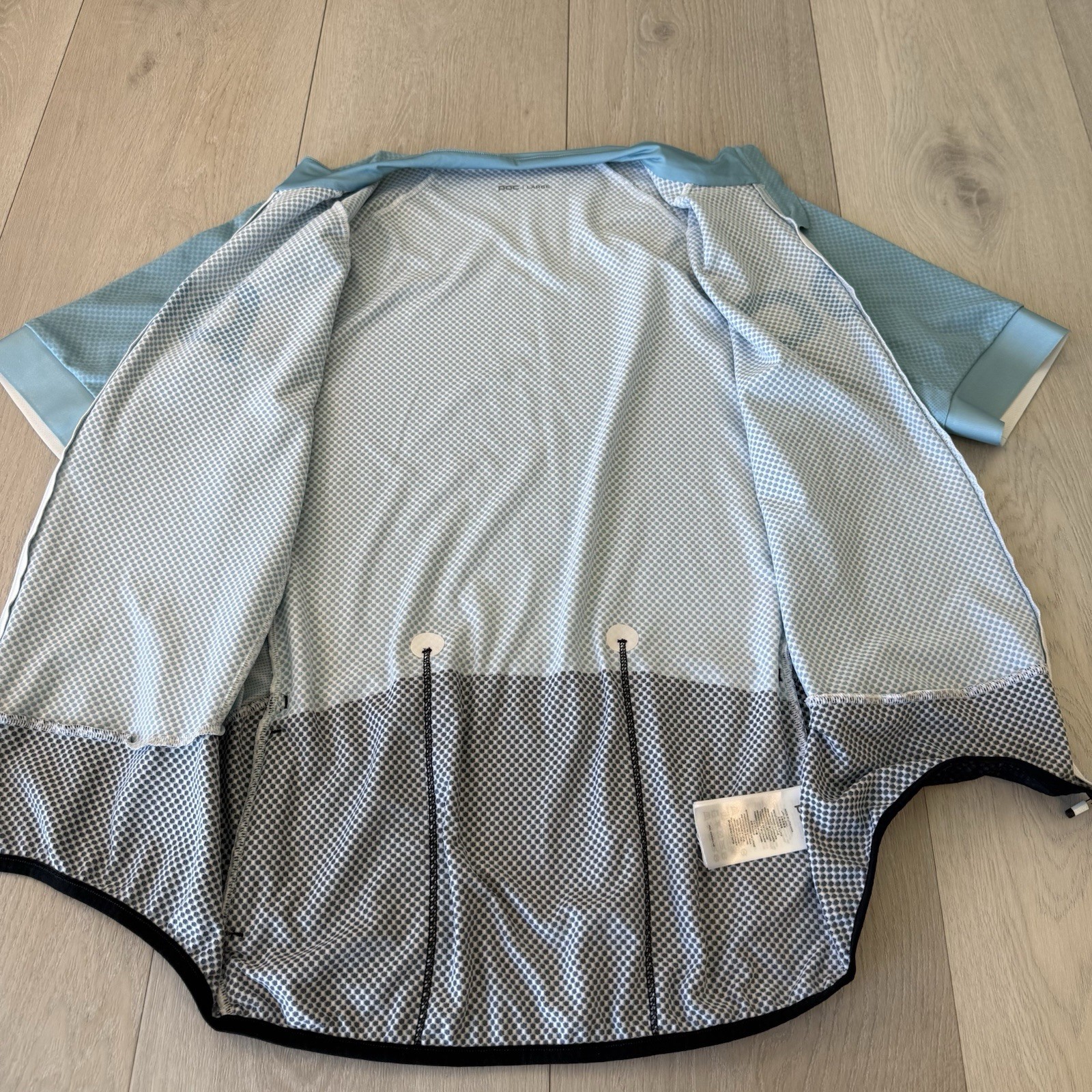 POC Cycling Jersey Men’s L Large Full Zip Short Sleeve Blue Black Road Bike