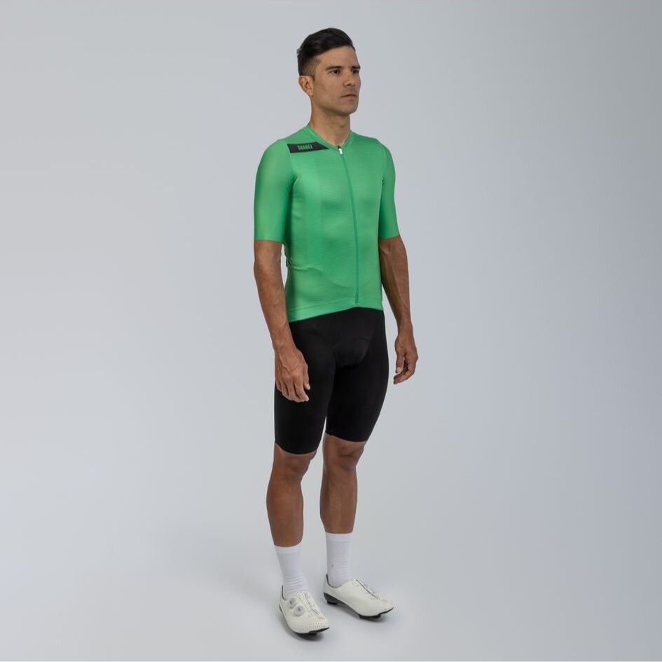 2025 Men’s Avant Solid Classic Green Short Sleeve Cycling Jersey by Suarez