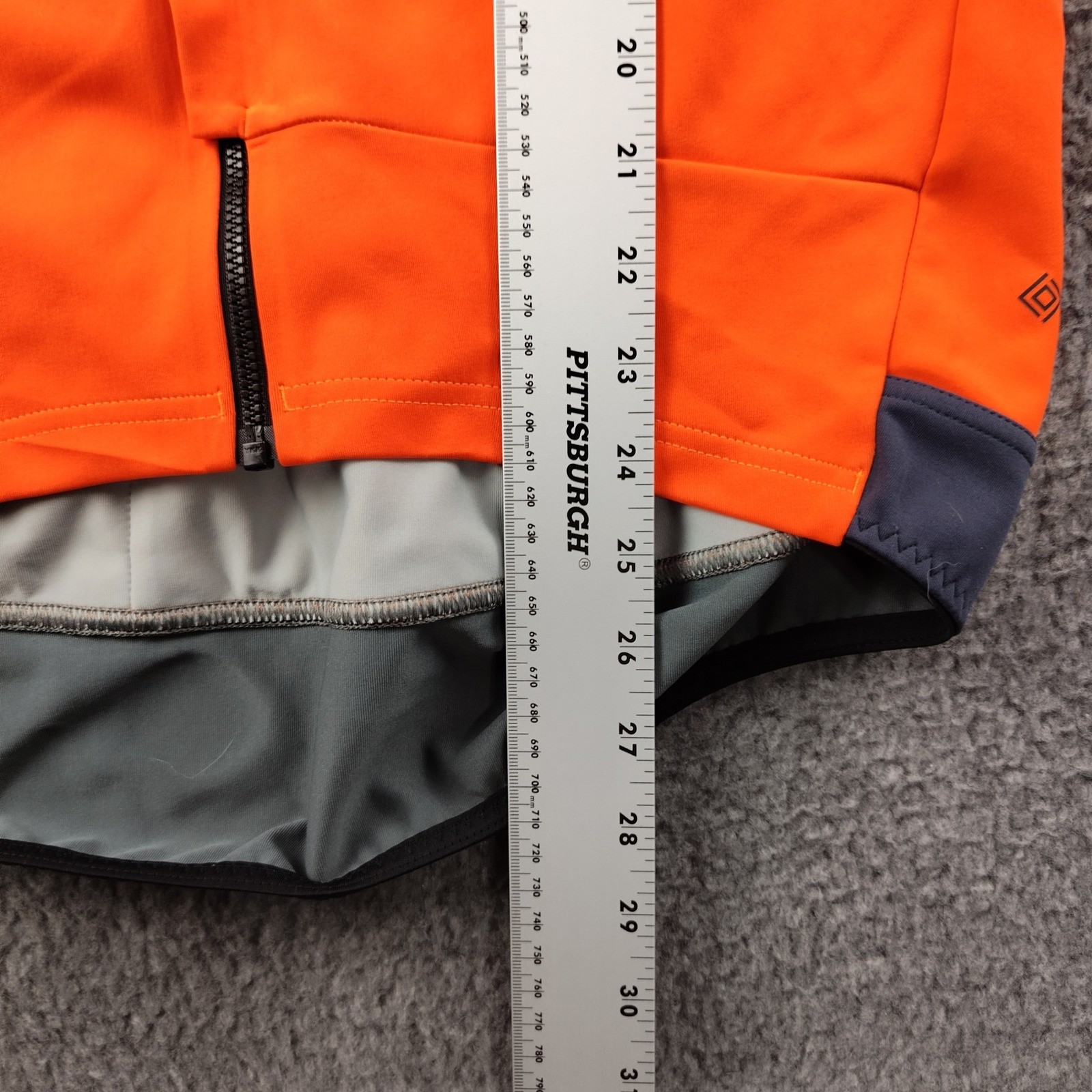 Castelli Cycling Jersey Mens 2XL Rosso Corsa GORE-TEX INFINIUM Hi Vis Orange EUC