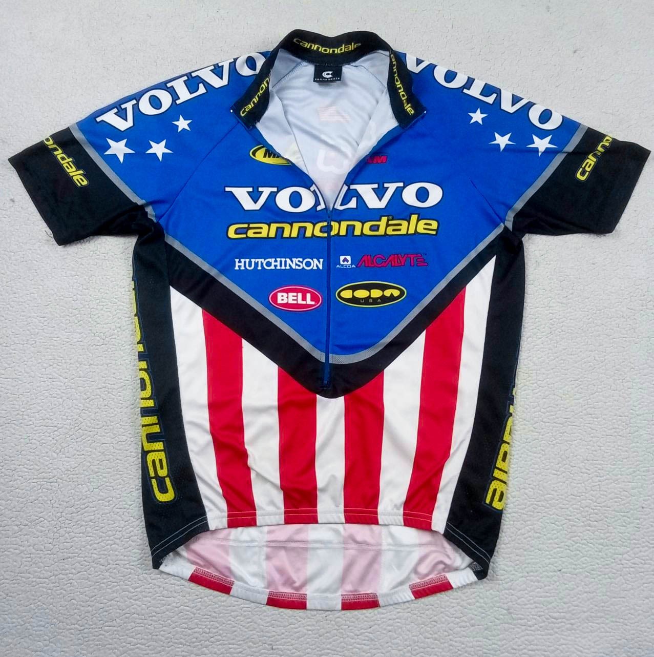 RARE VTG 1999 VOLVO Cannondale Brian Lopes US Nat’l Champ Cycling Jersey Size L
