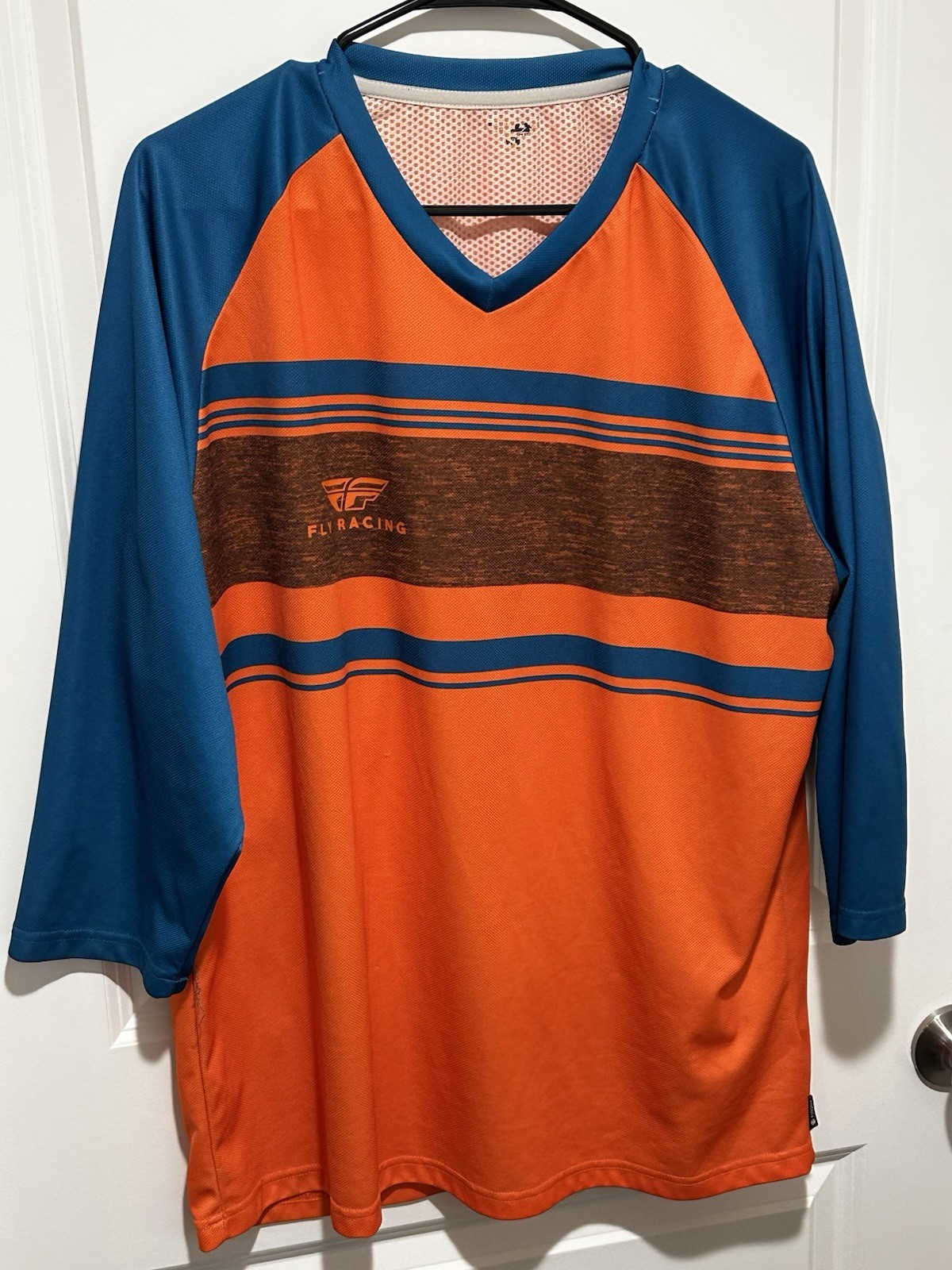 FLY racing Cycling Jersey Men’s Large Orange And Blue