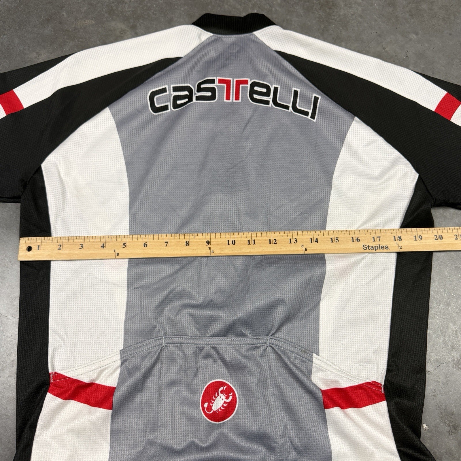 Castelli Cycling Jersey Mens Large Multicolored Half Zip Short Sleeve Preowned