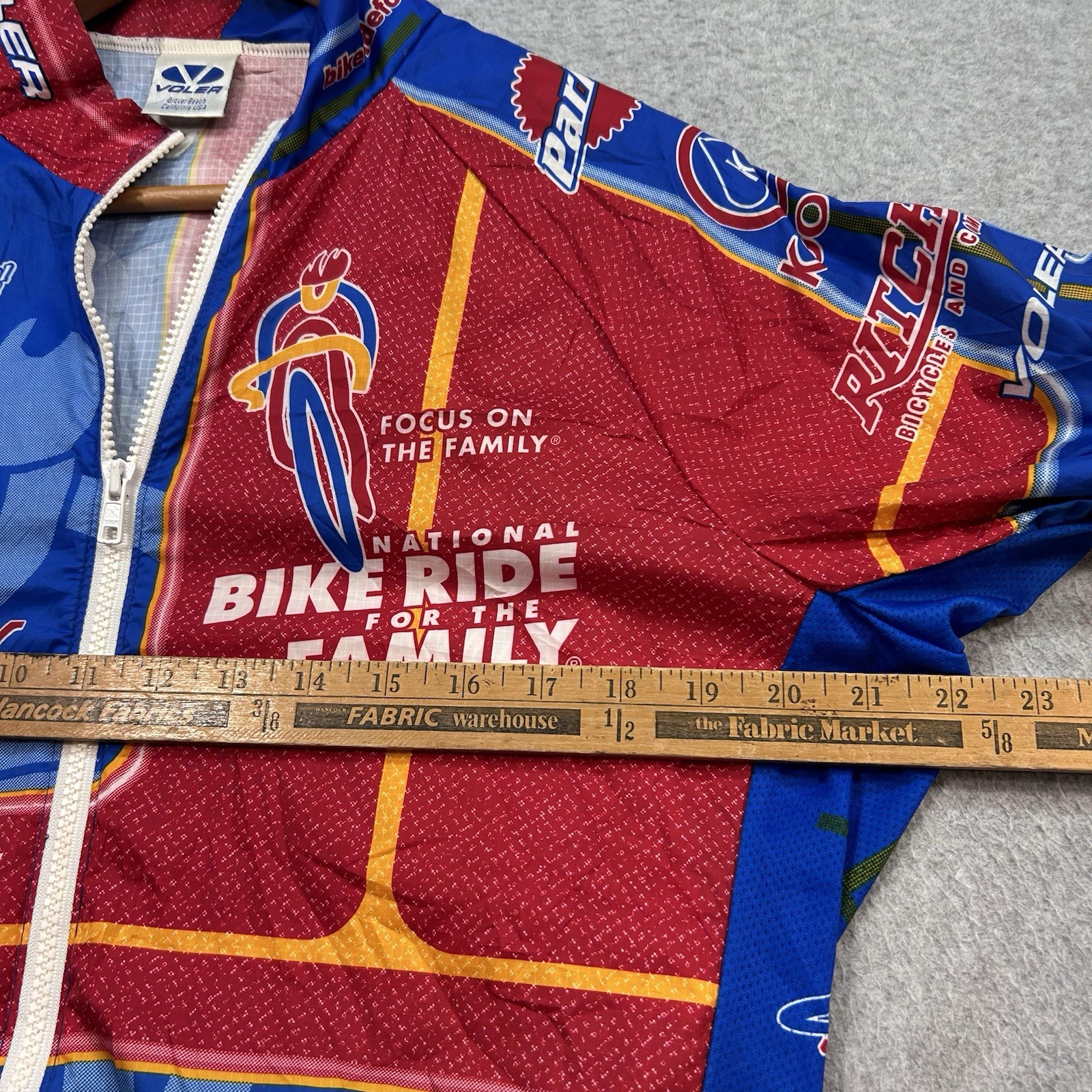 Voler Cycling Jacket Vektek Bicycle Outfitters Full Zip Long Sleeve USA Men’s L