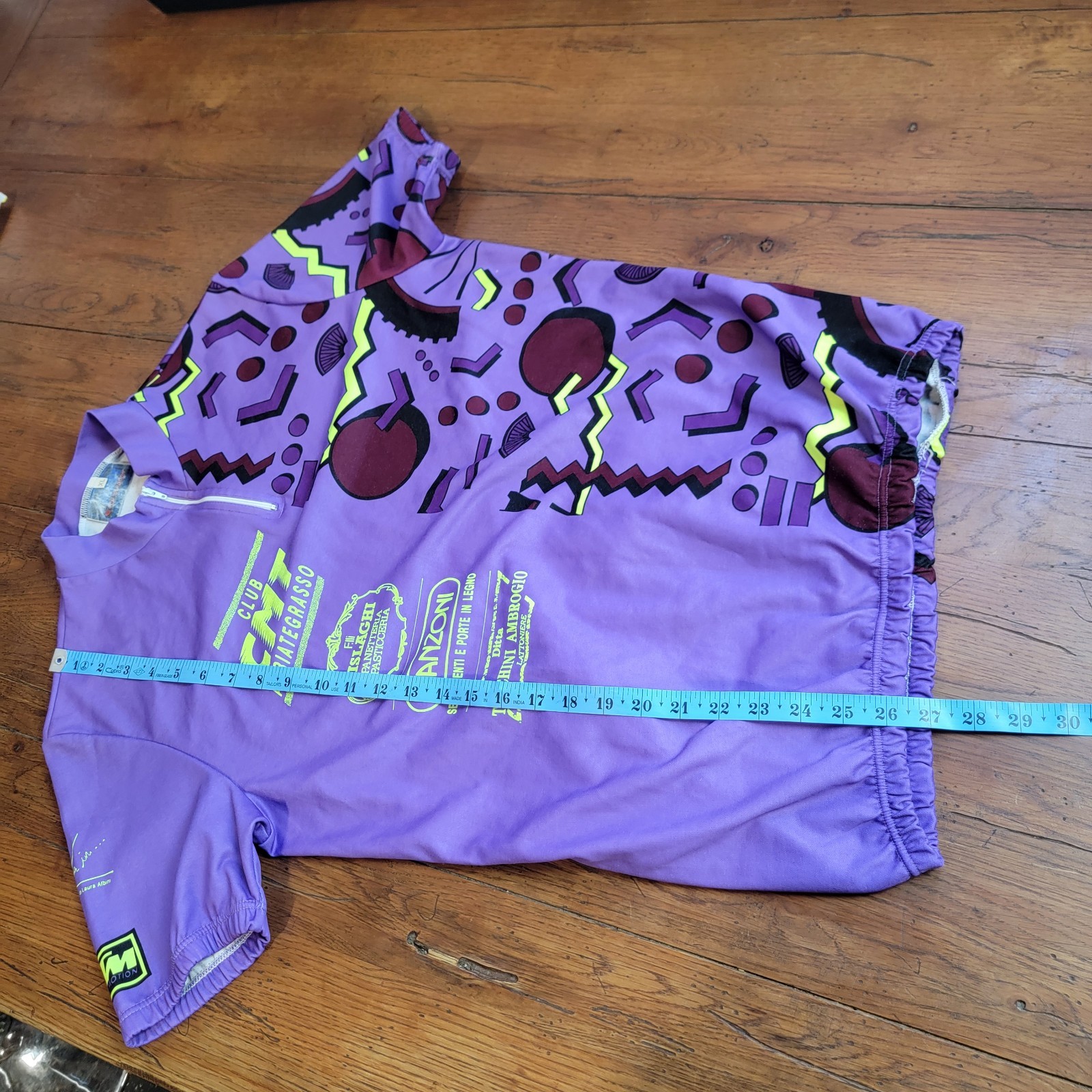 Vintage KTM Mens XL Cycling Jersey 21.5″ P2P (8/10) Italy Purple 50% Wool