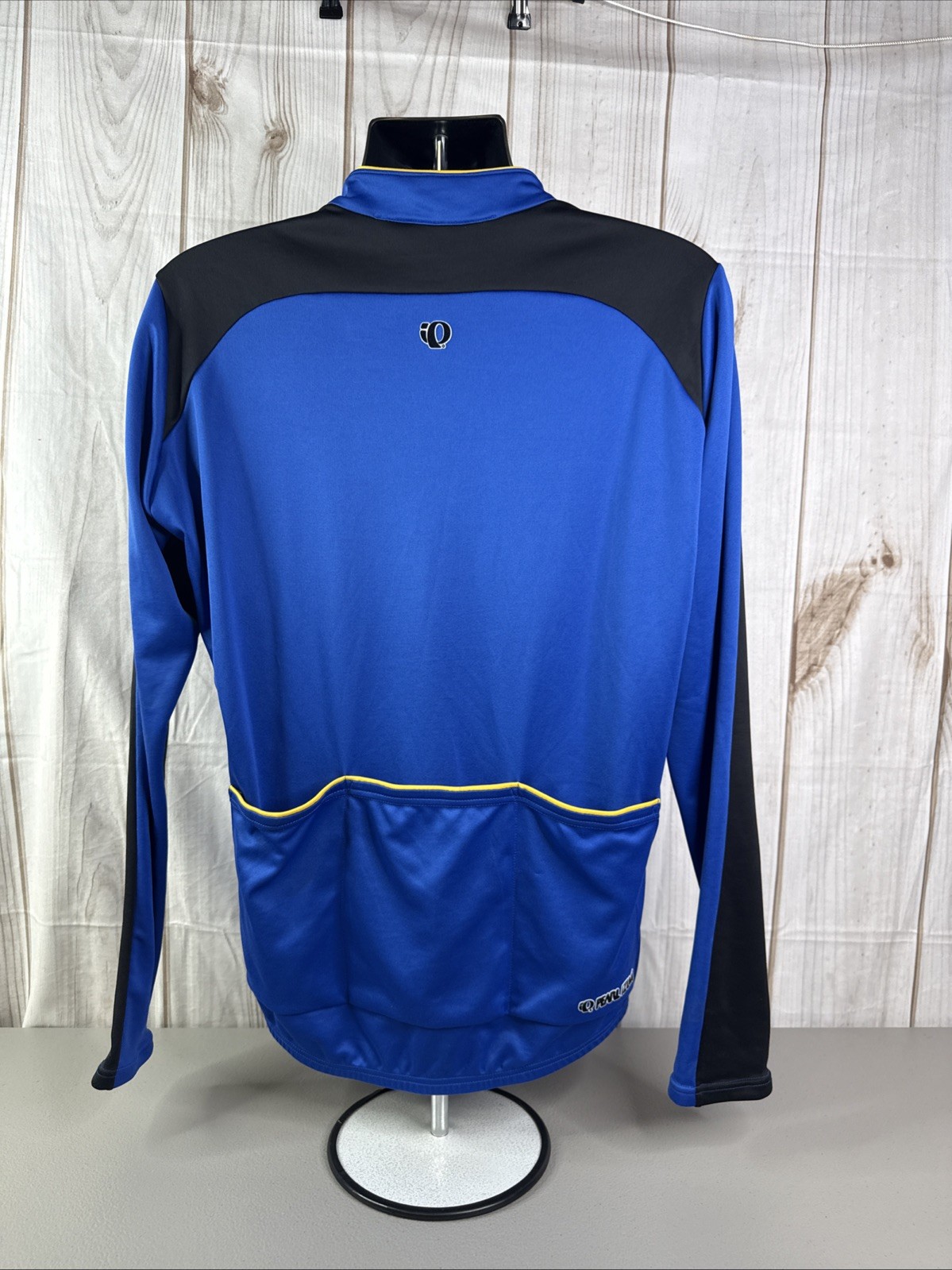 Pearl Izumi Blue Quarter Zip Long Sleeve Cycling Jersey Mock Neck Men’s L LARGE