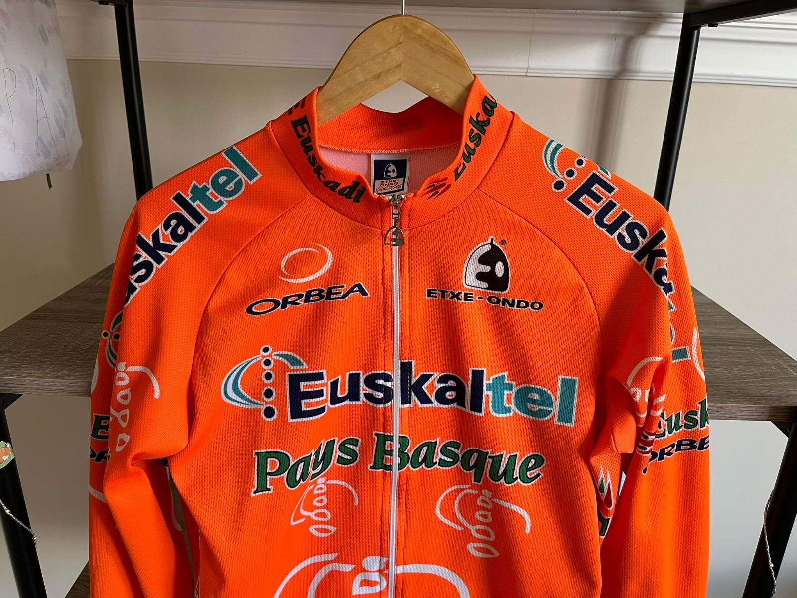 Etxeondo Euskaltel Cycling Shirt Vintage Cycle 2000s Jersey Long Sleeve size M/L