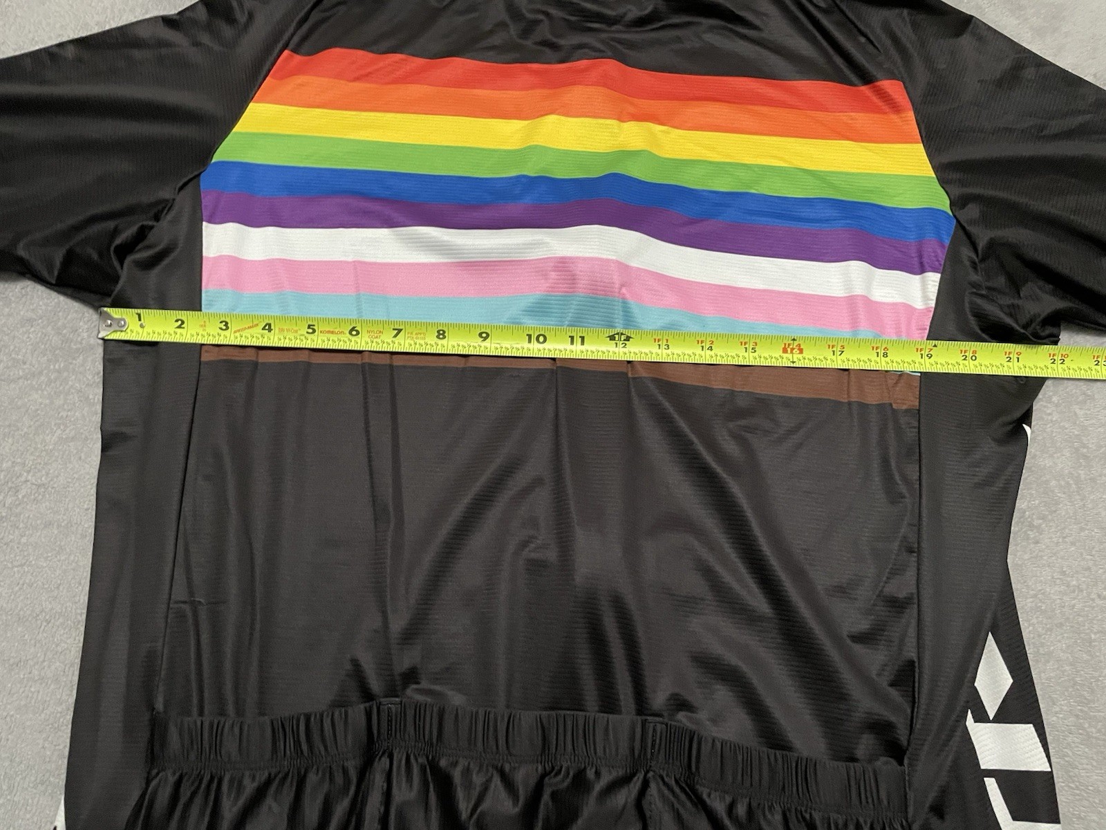 Trek Cycling Jersey Pride Rainbow Stripe Short Sleeve Full Zip Men’s 3XL XXXL