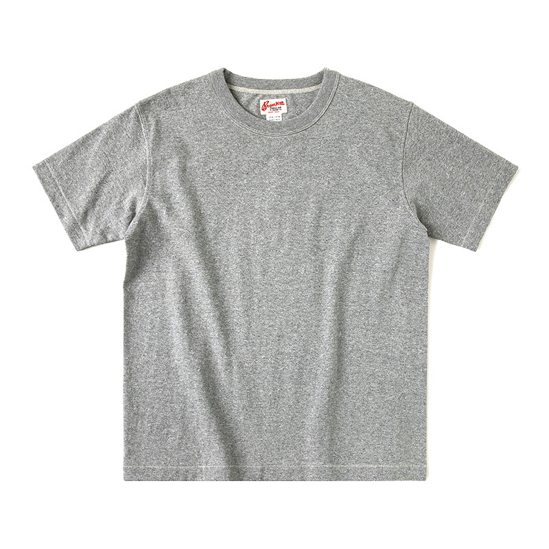 BRONSON Vintage Loopwheel Tubular Athletic T-Shirt Men Basic Tee 100% Cotton