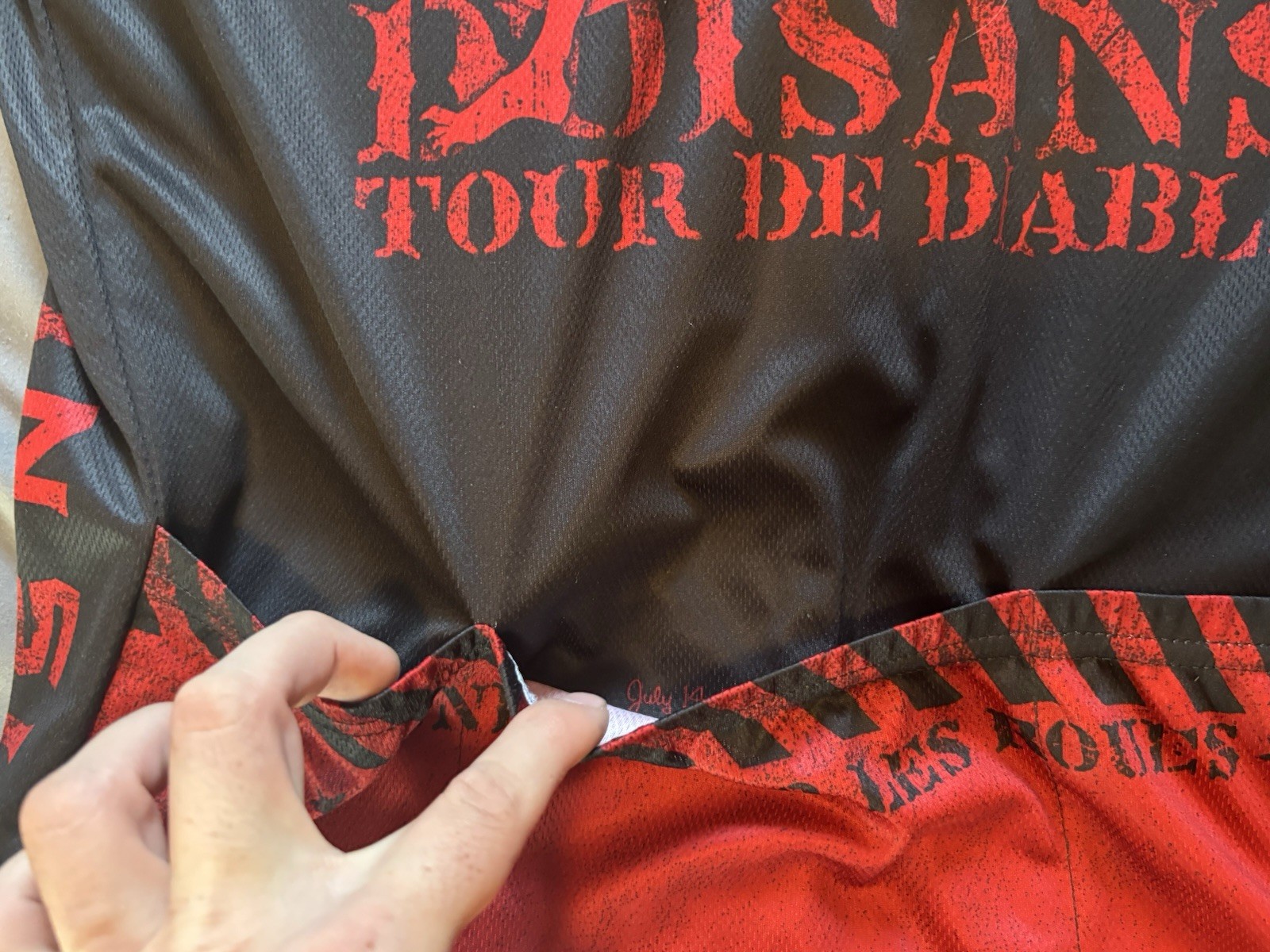 Vintage Twin Six Cycling Jersey Size 2XL Black Red 90s USA Tour De Diable