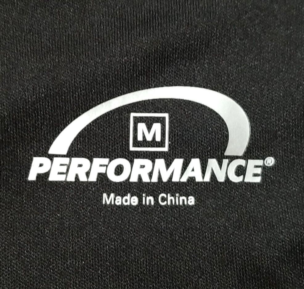 Performance Elite Cycling Jersey Men M Red Full Zip Poly Mock Neck Colorblock