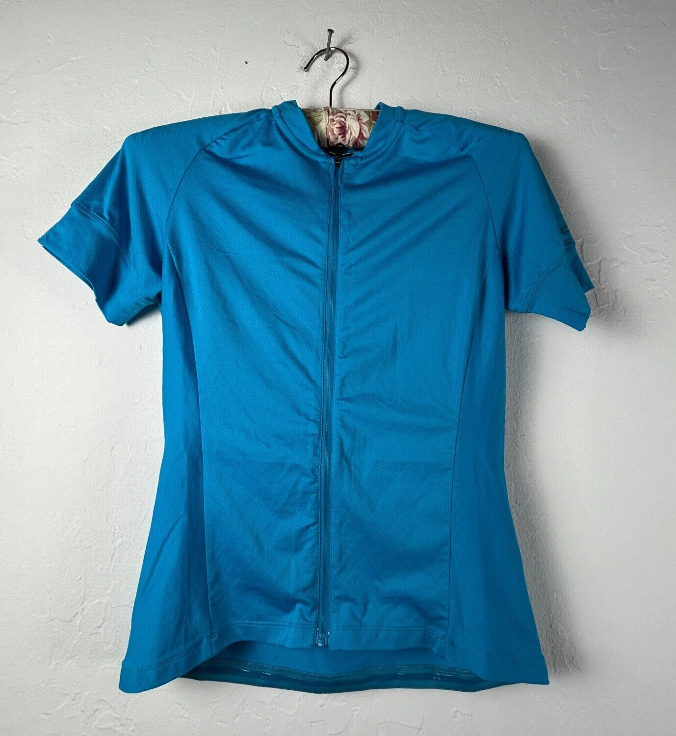 Giro Sport Design Women’s Full Zip Short Sleeve Cycling Jersey Size Small Blue