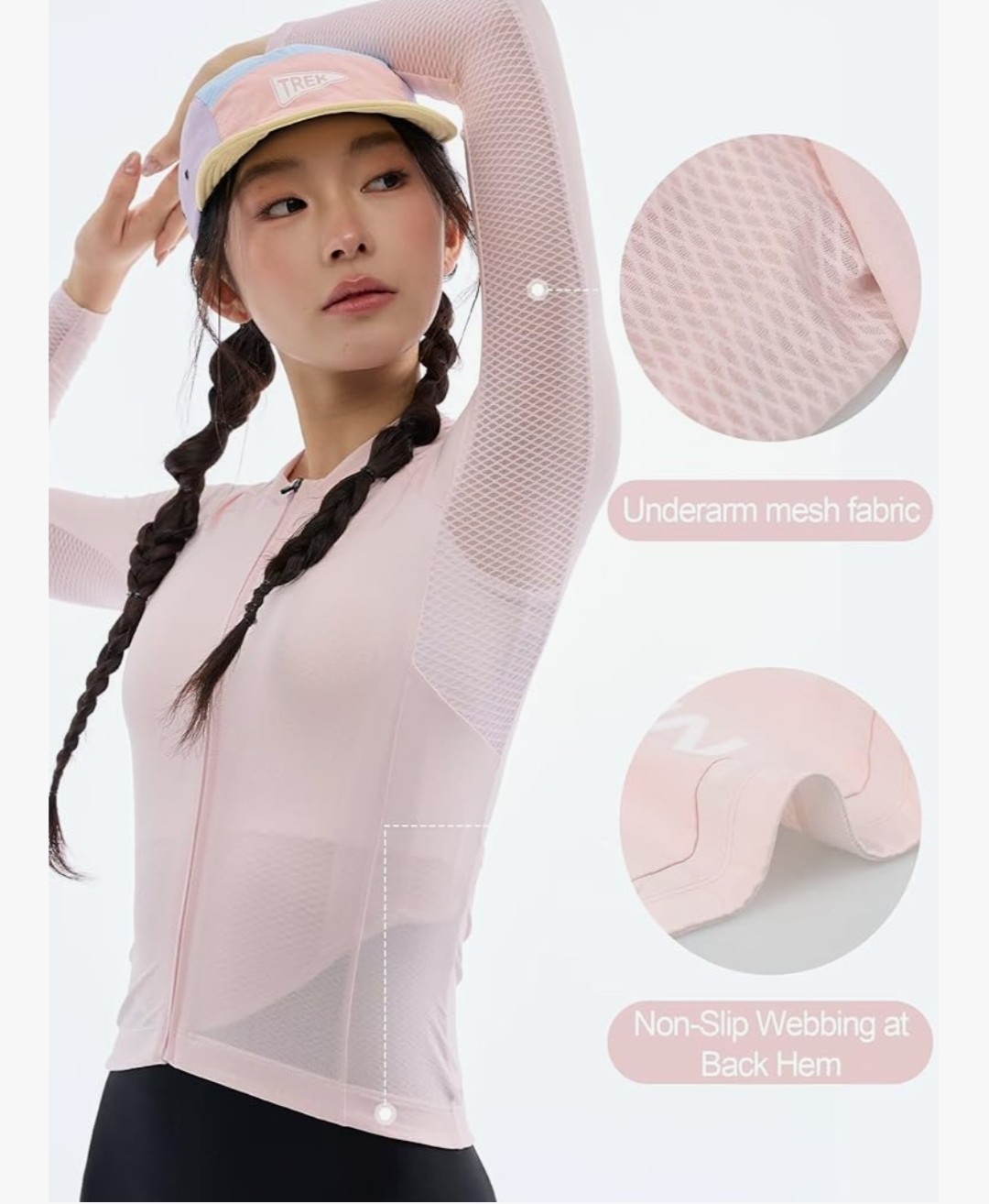INBIKE Cycling Jersey Women Long Sleeve,Breathable Mesh Bicycle Biking Bike…