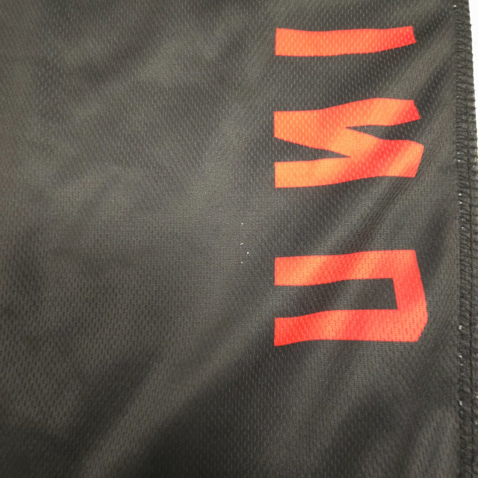 Unit BMX Jersey LARGE Black Lightweight Activewear Spellout Logo Sports Size L