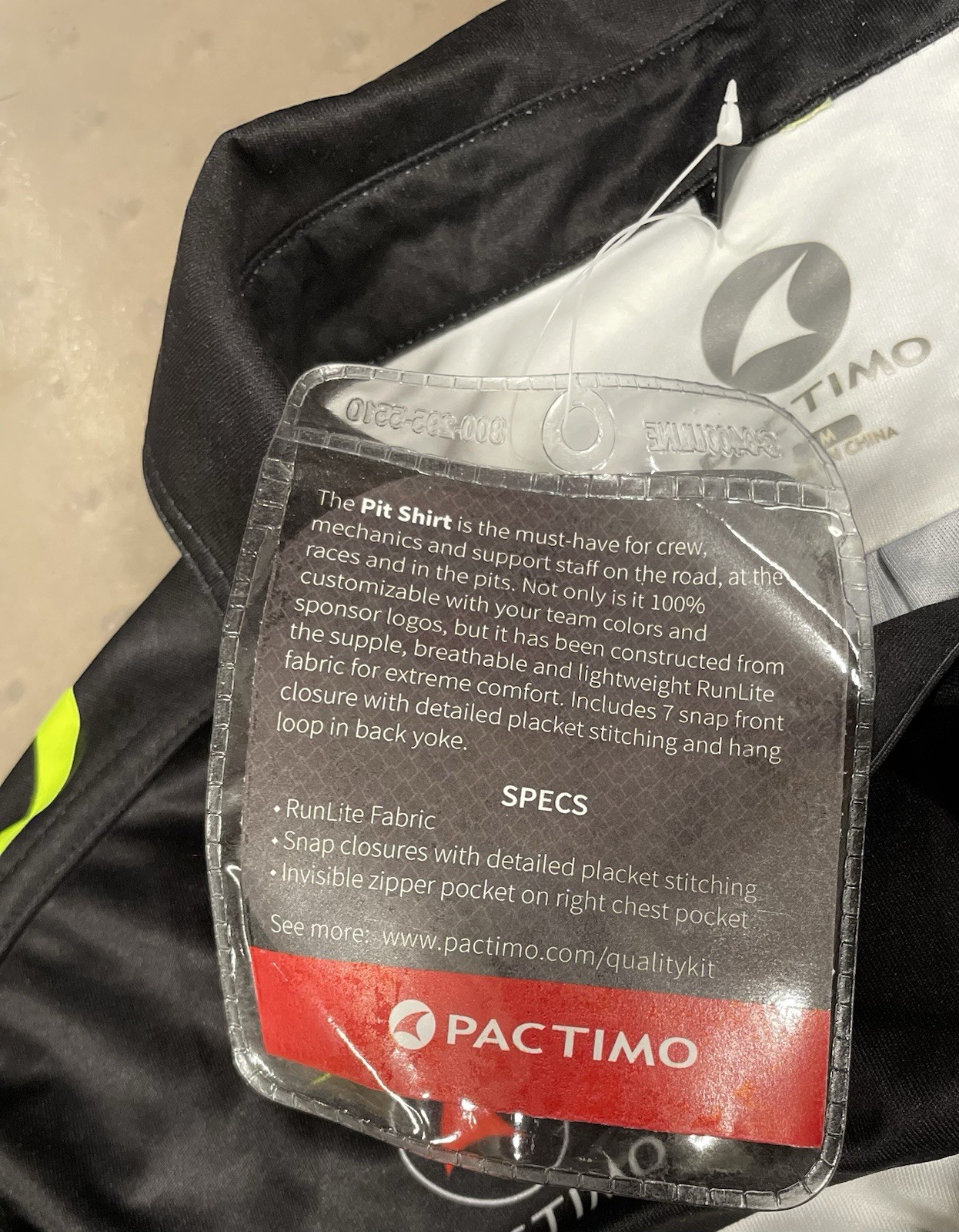 Pactimo Pit Shirt New – Button Down Cycling Mechanic Shirt – Performance