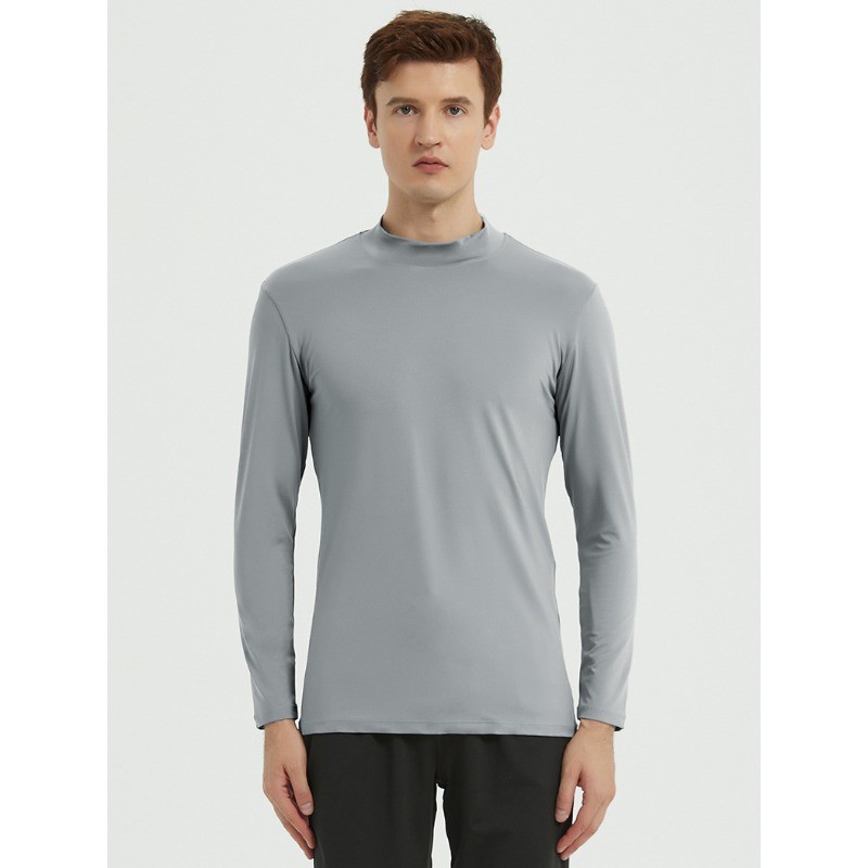 New High Neck Clothing for Men Breathable Quick Drying Highly Elastic T-Shirt