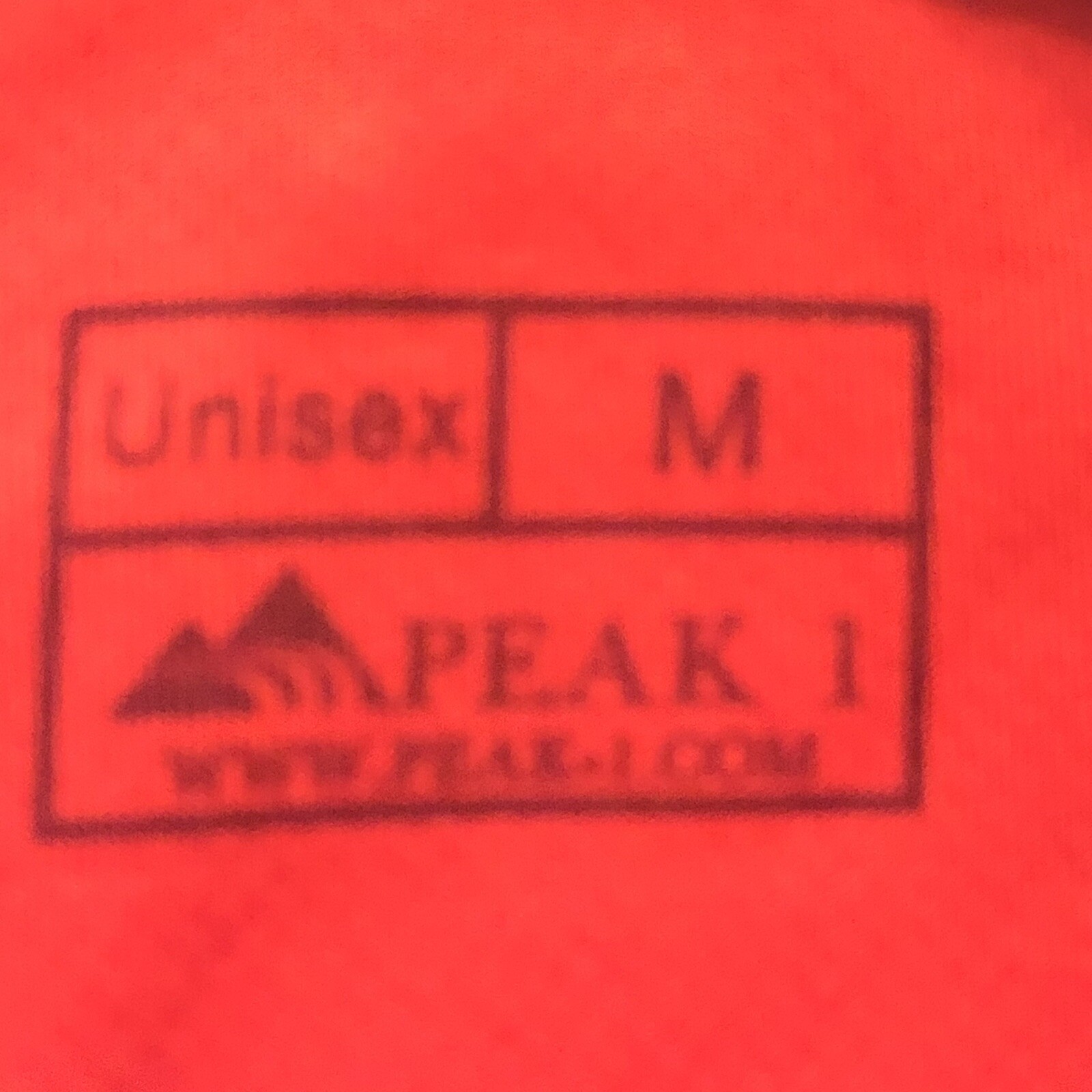 Peak 1 Unisex Short Sleeve Cycling Shirt Red Gray Size Medium