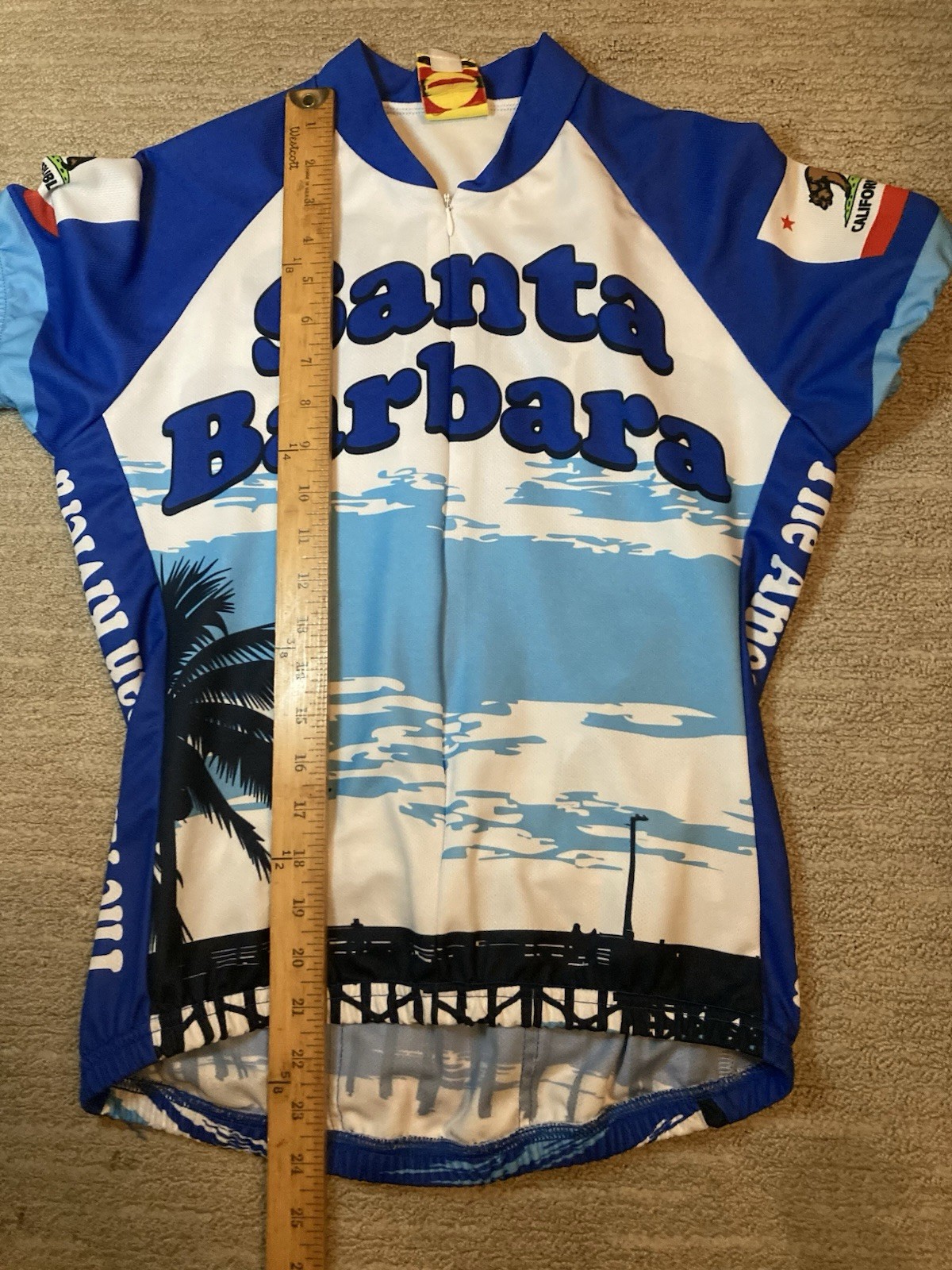 World Jerseys Santa Barbara Cycling Jersey Women’s Medium American Riviera