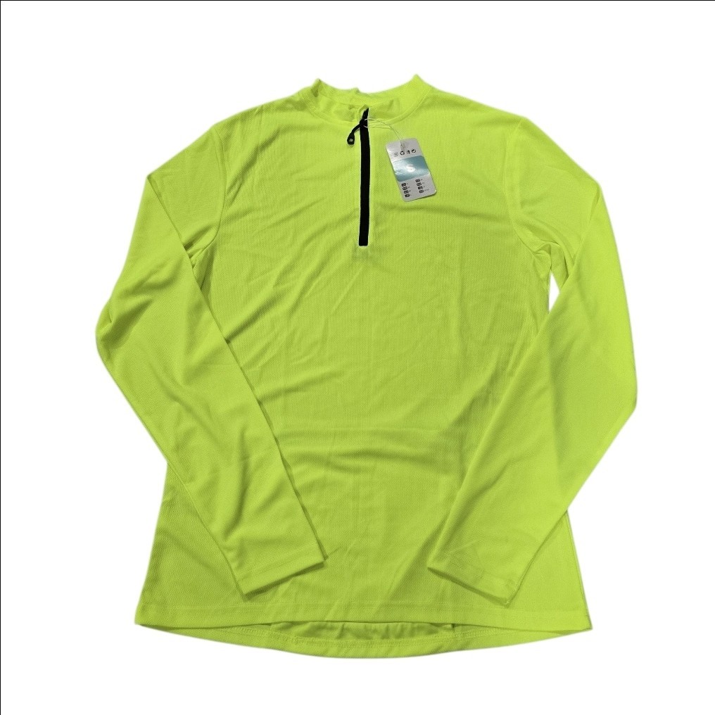 Men’s Long Sleeve Shirt Cycling Jerseys Green Size Small