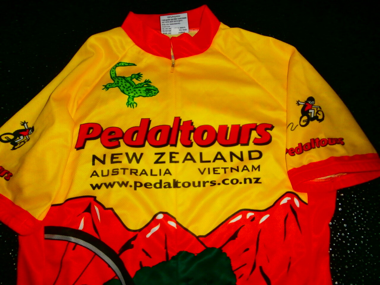 ULTIMO CYCLE JERSEY Size L Made In NEW ZEALAND AUSTRALIA VIETNAM PEDAL TOURS