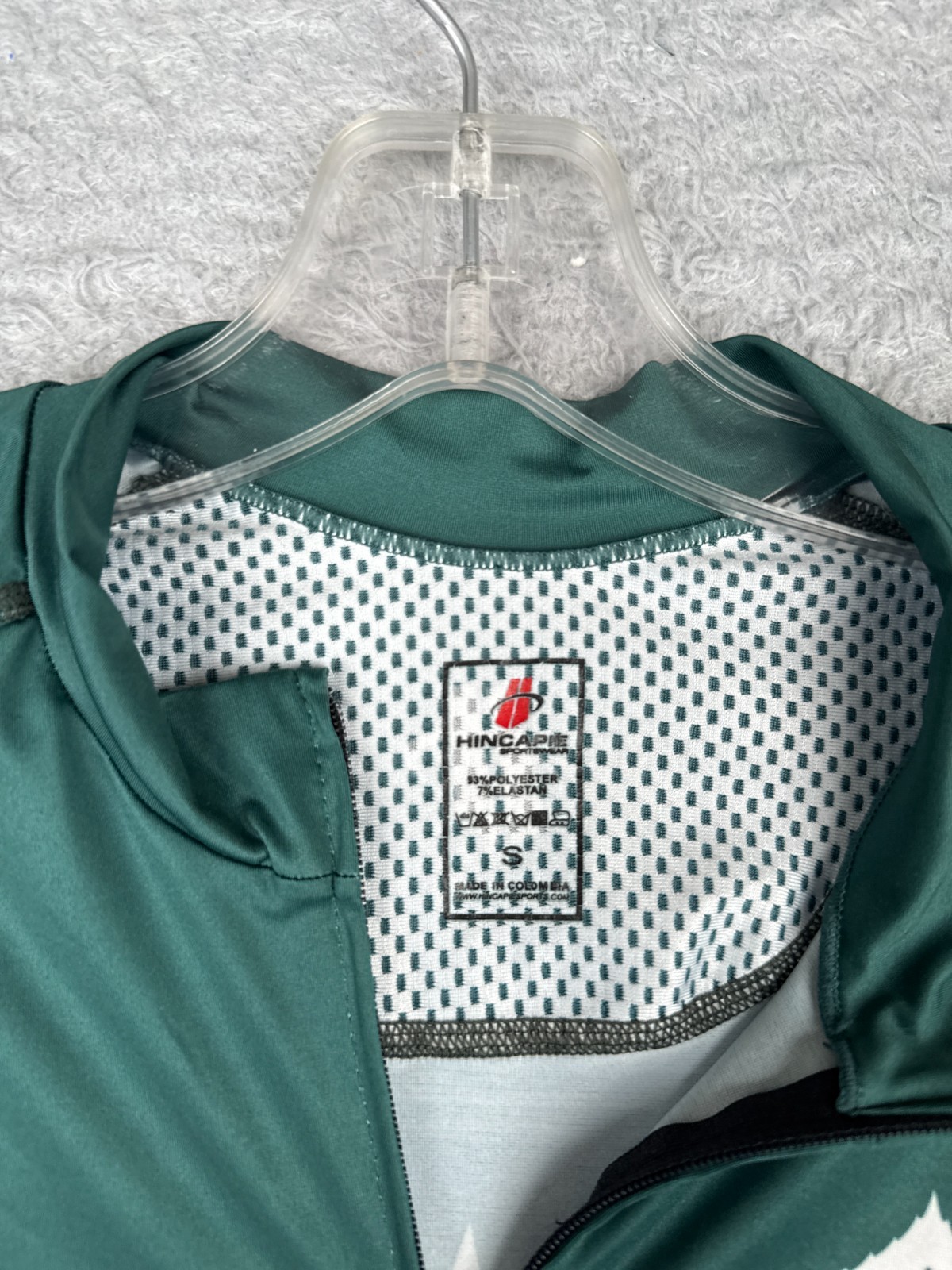 Hincapie Cycling Jersey Adult Small Green Aspen Valley Ski And Snowboard Club CO