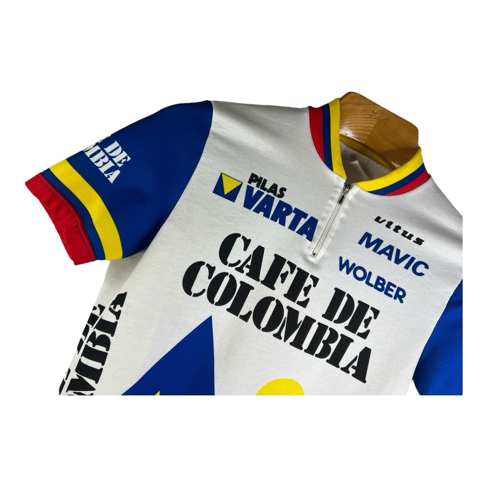 VTG Café de Colombia Cycling Jersey 100% Polyester Made In Italy