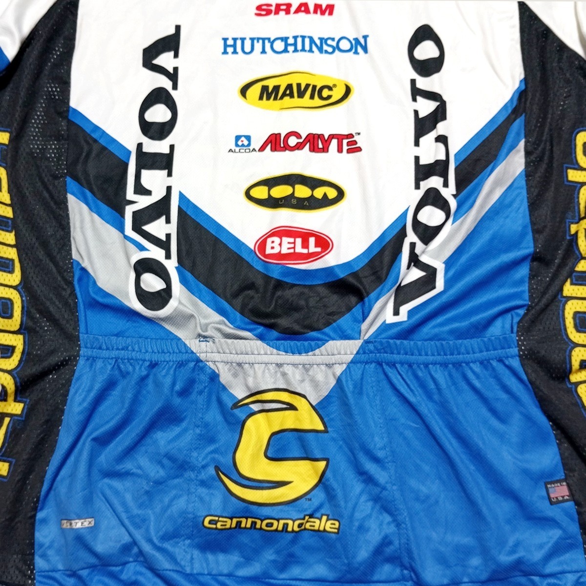 Vintage Volvo Cannondale Cycling Jersey Size XL Bicycle ’90s