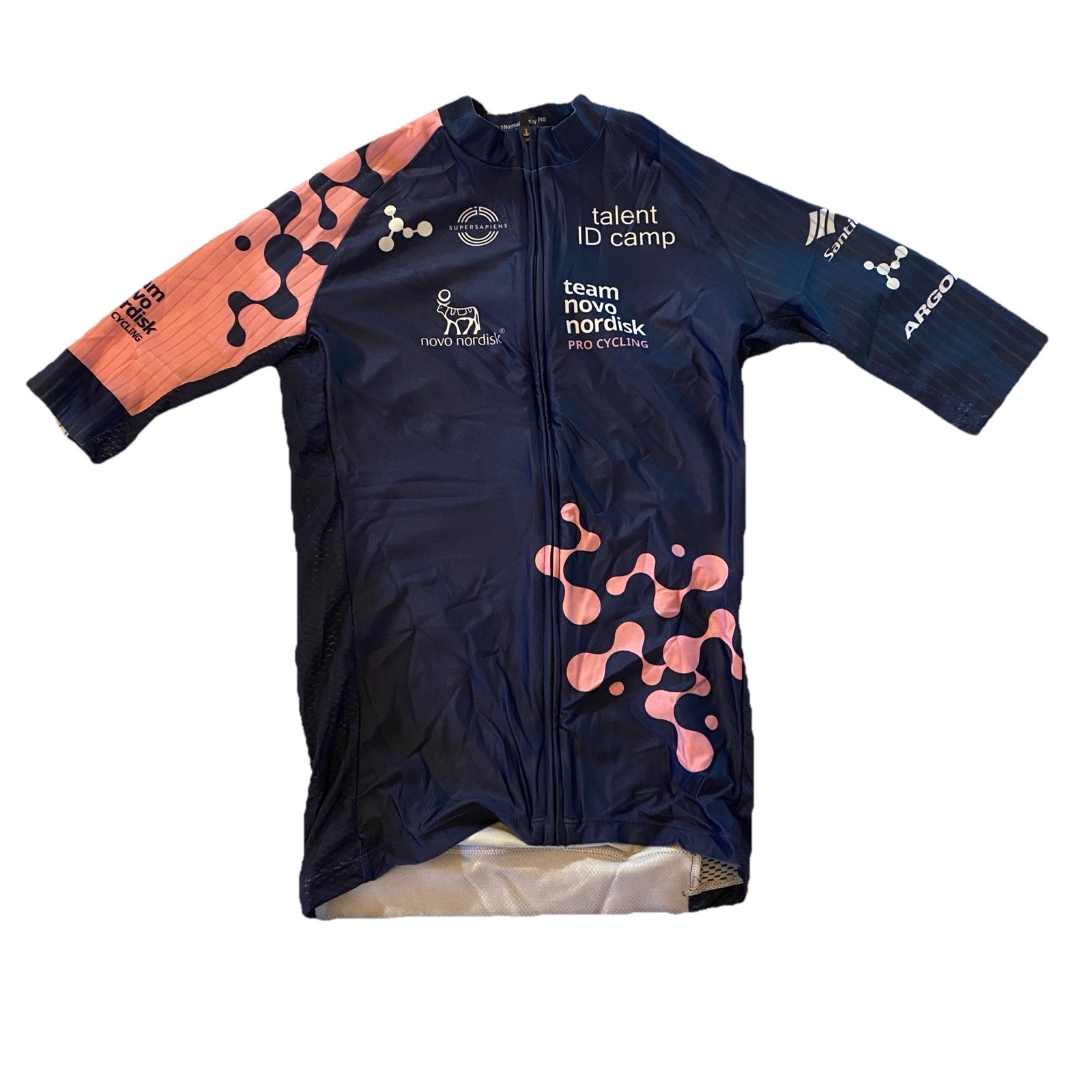 New 2024 Men’s Santic Team Novo Nordisk Talent ID SS Race Jersey, Navy, Size XS