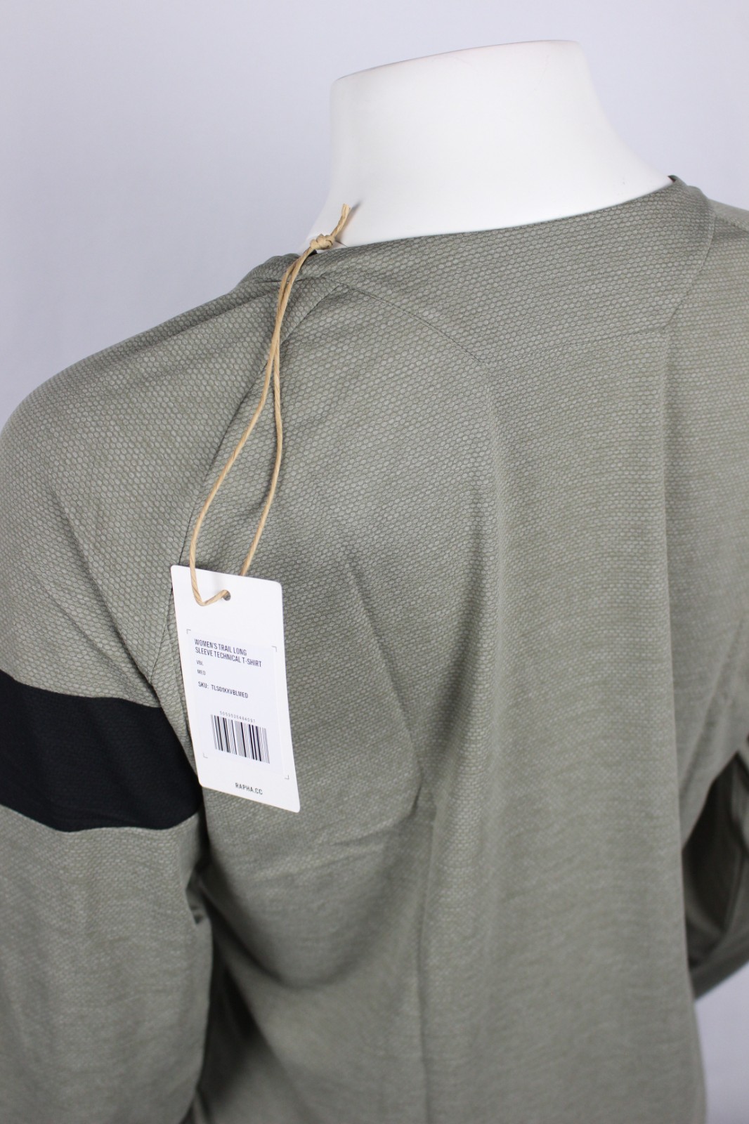 Rapha Women s Trail Long Sleeve Technical T Shirt Mountain Biking Khaki / Black