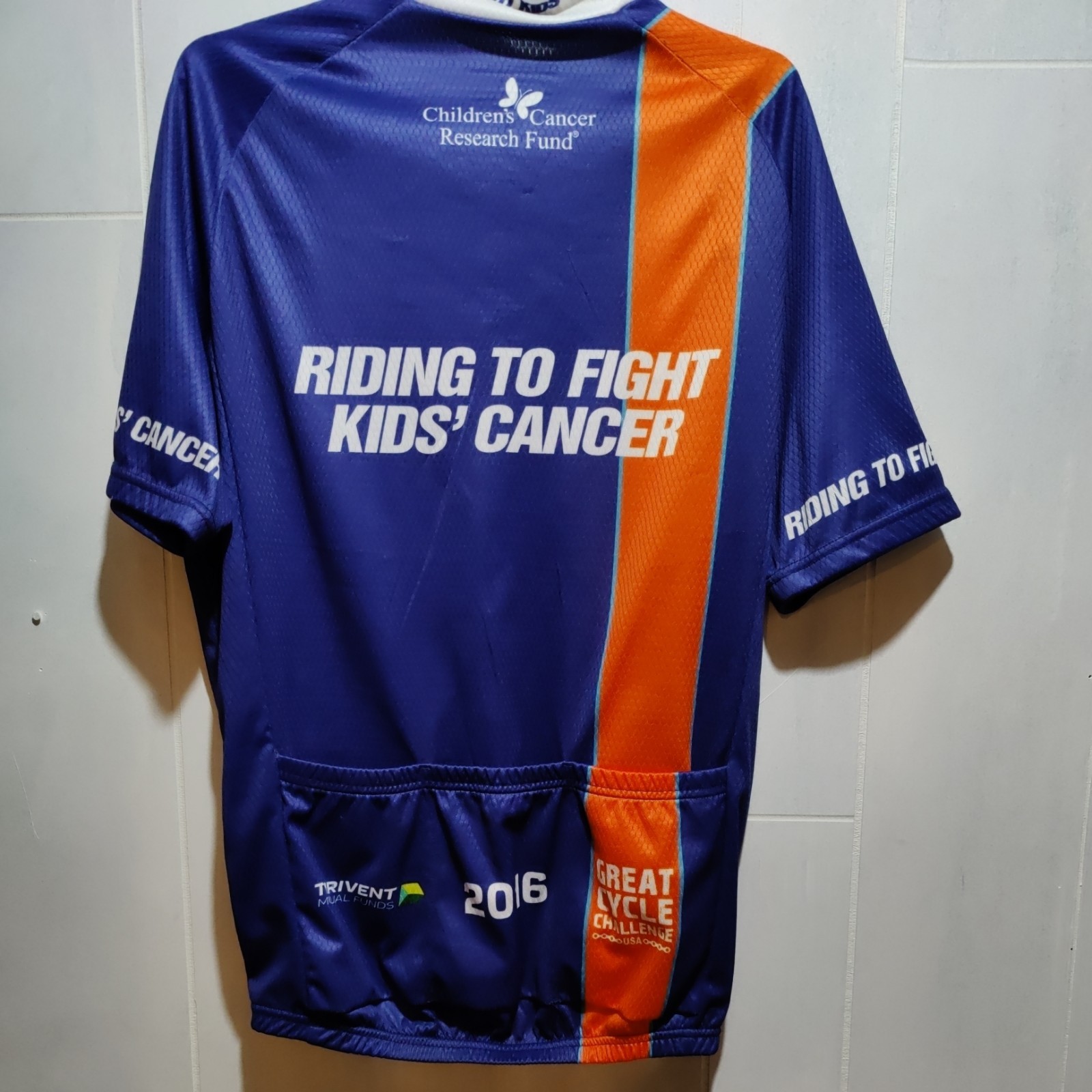 Black Chrome Cycling Men’s 3/4 Zip 2018 Riding To Cure Kids Cancer Size Large