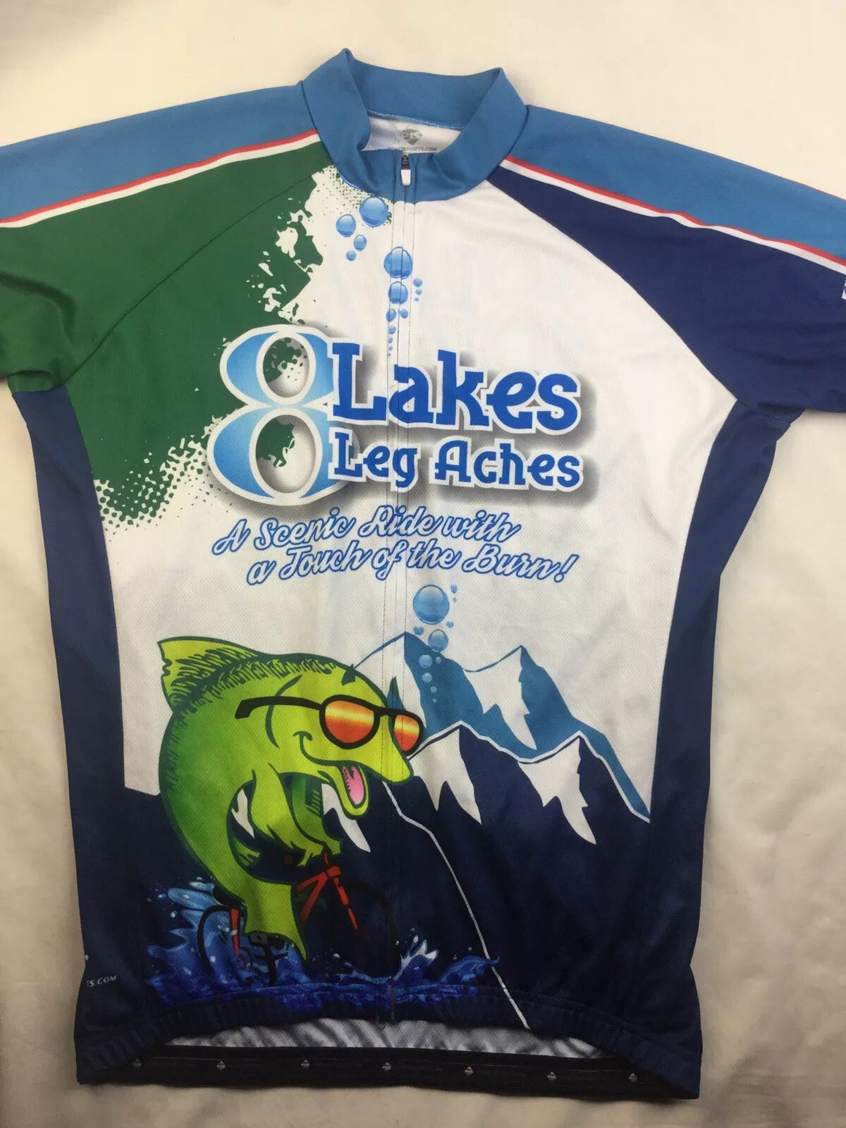 Peak1Sports Cycling Jersey Bike Unisex L 8 Lakes Spokane 2019