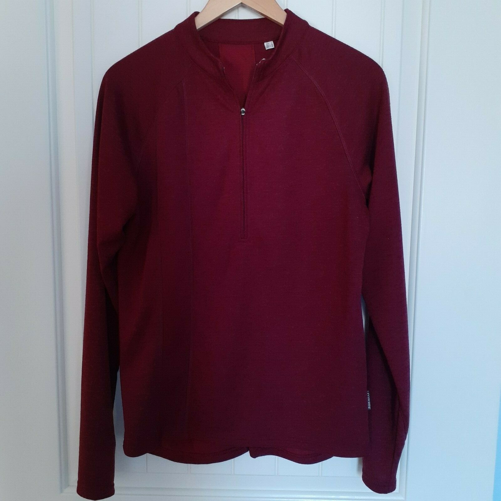 Club Ride Men’s Rialto Knit Cycling Jersey 1/2 Zip Maroon Red Size S