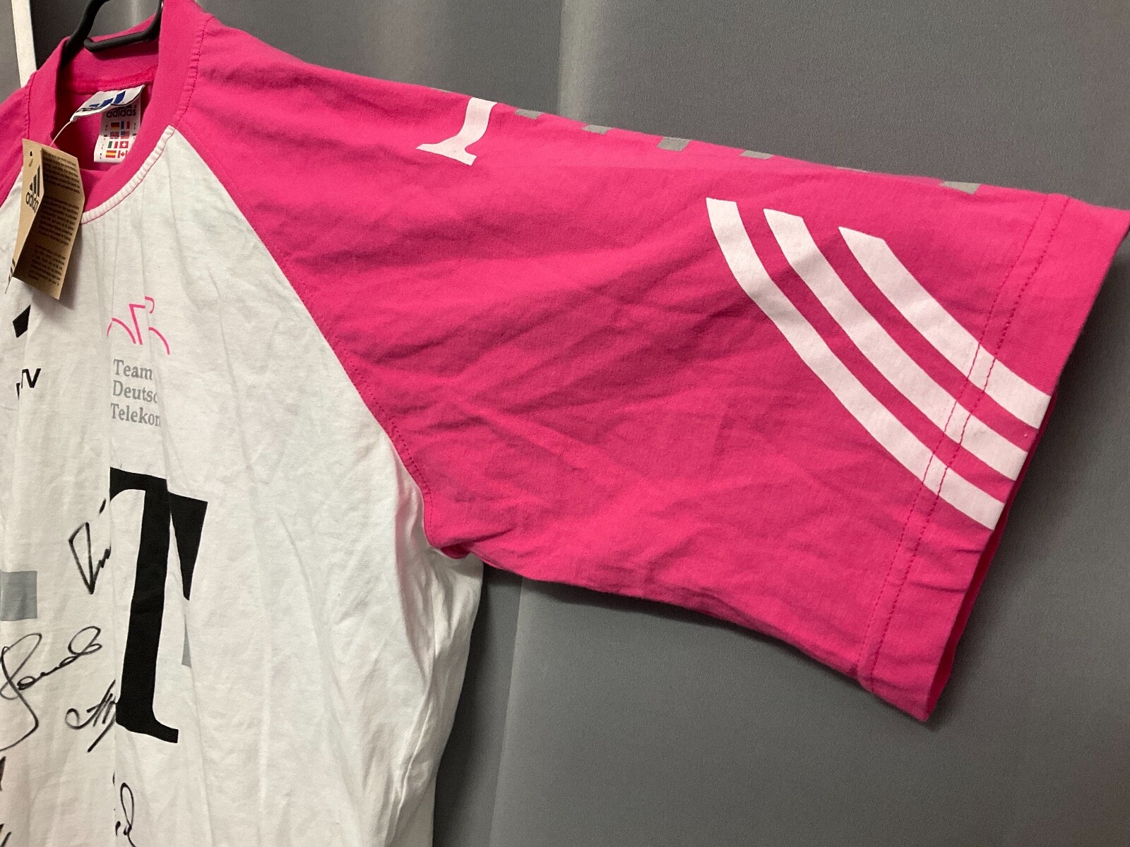NOS TEAM TELEKOM T-MOBILE Adidas Jersey Shirt L Genuine 7x signature signature