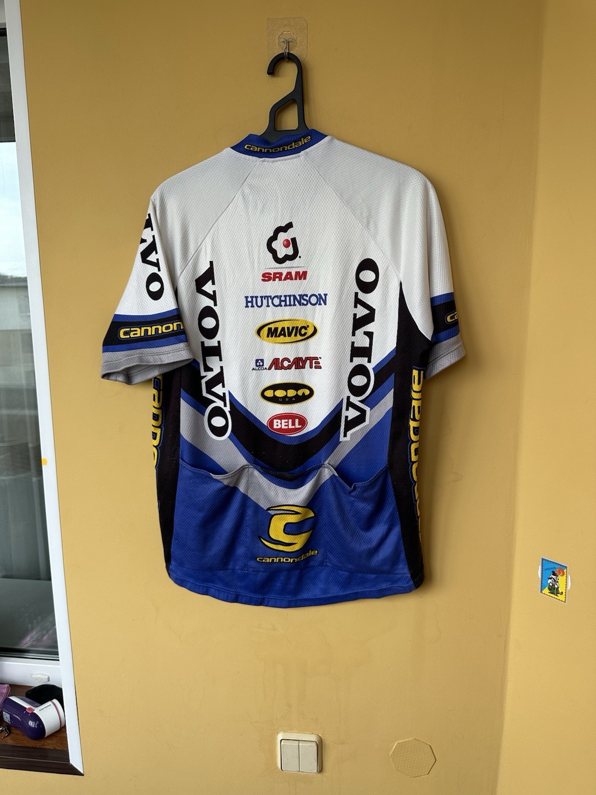 Vintage Cannondale Volvo Team 3/4 Zip Cycling Jersey Size L