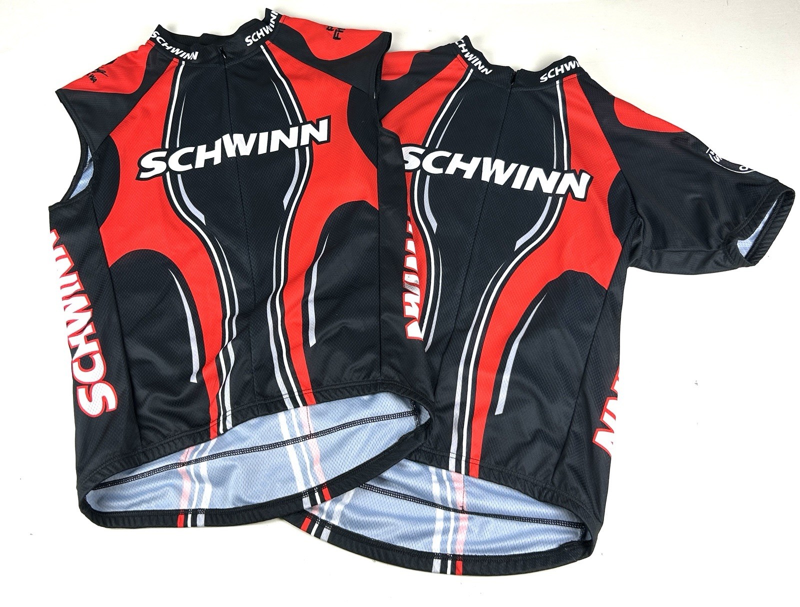 Schwinn Cycling Jersey Set 2 Racing Men’s Large Short Sleeve Pullover 1/2 Zip
