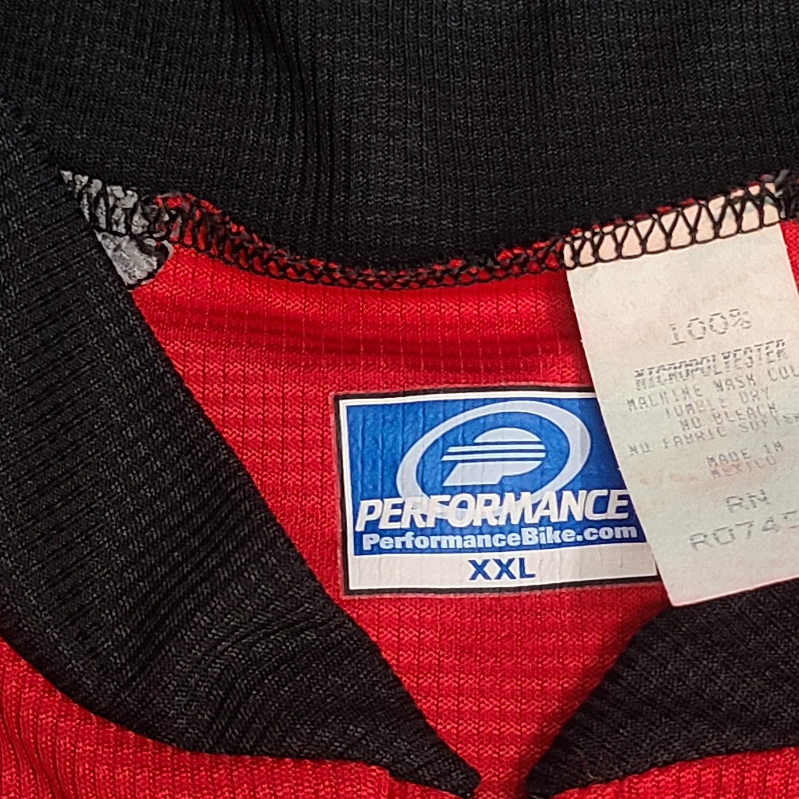 Performance Shirt Mens Large 2XL XXL Red Gray Zip SS Ultra Cycling Jersey New