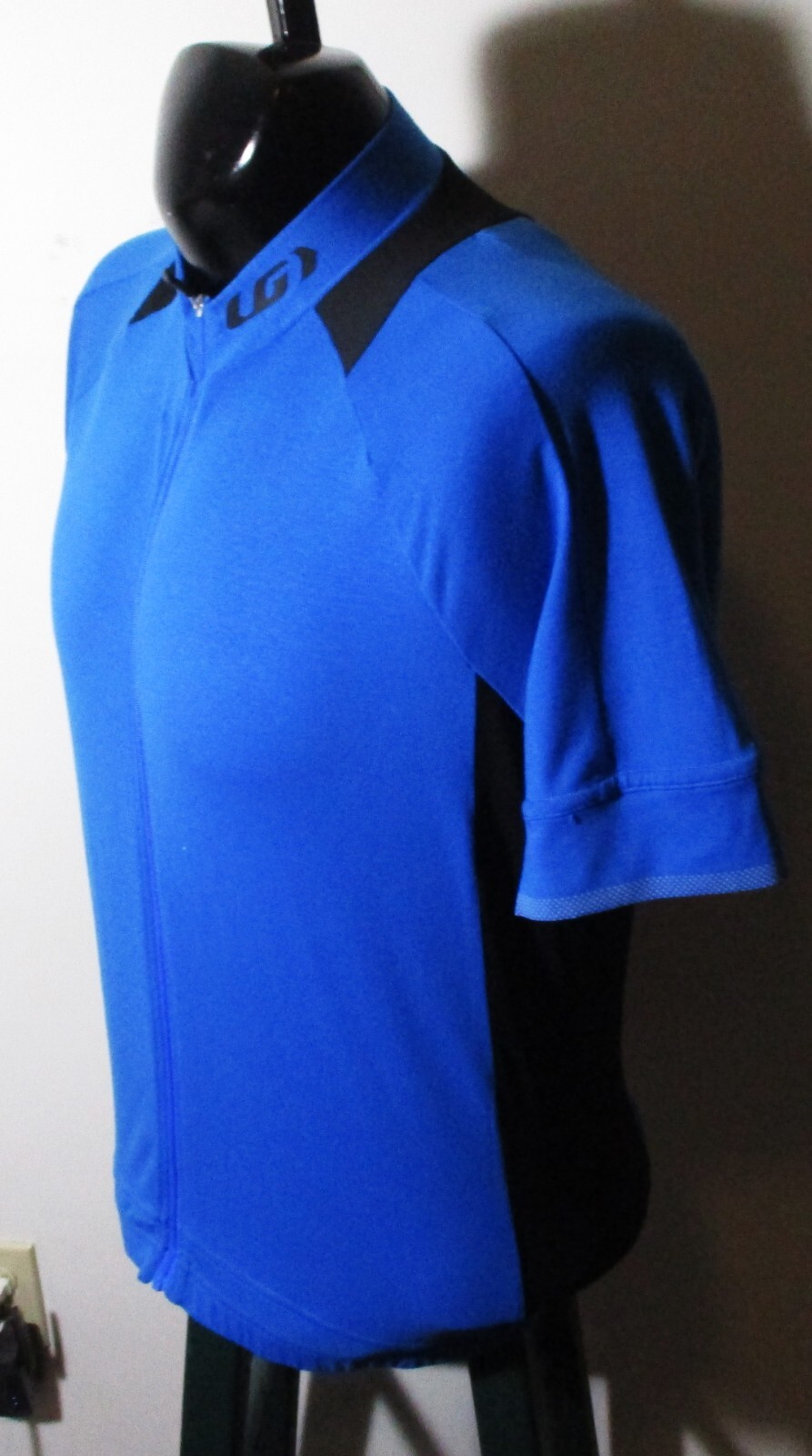 LOUIS GARNEAU Blue “Standard” Full Zip Cycling Jersey Size XL