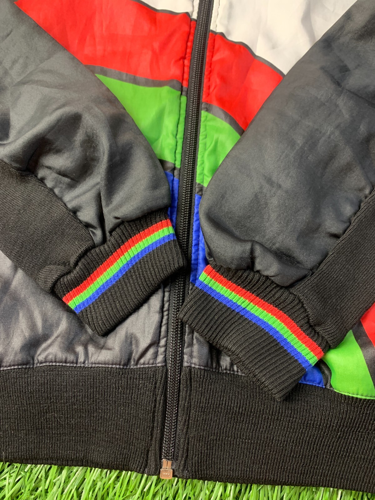 VINTAGE VTG RETRO 80’S ZIP BIKE CYCLING JACKET PDM TEAM ULTIMA ORIGINAL SIZE XL