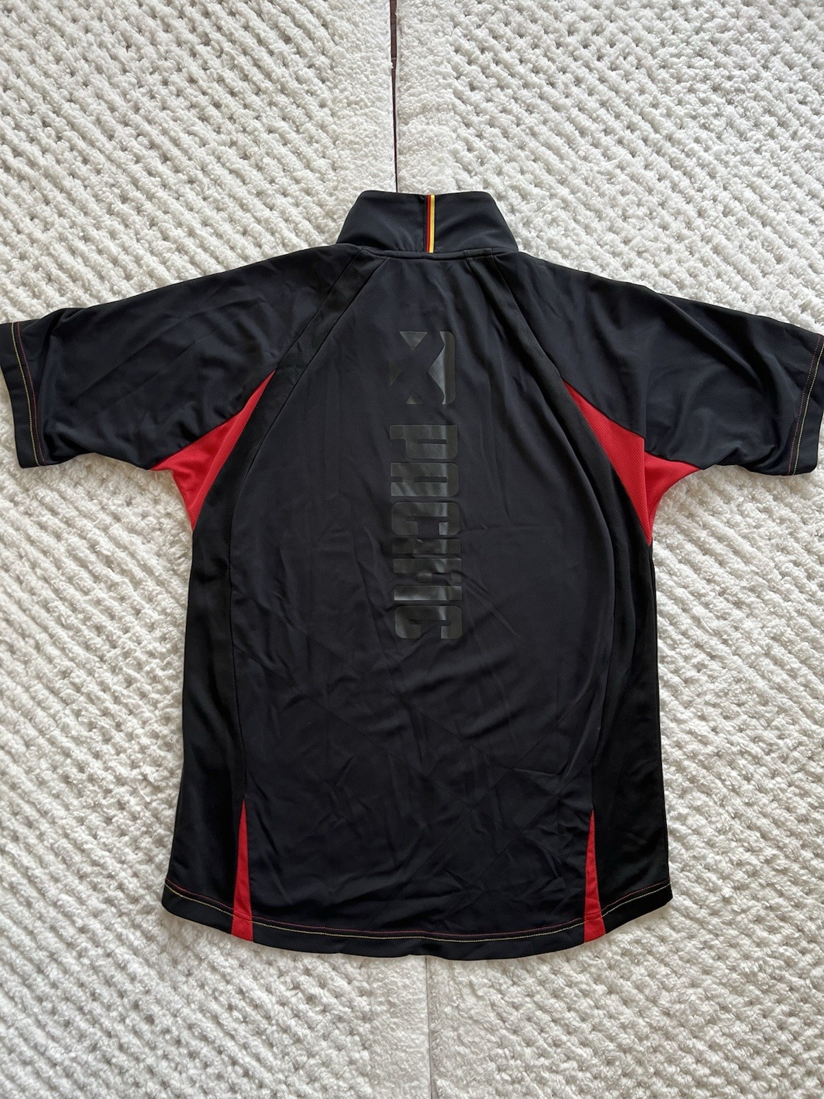 Cycling Jersey Pacific Black And Red 1/2 Zip Men’s Size Large EUC!
